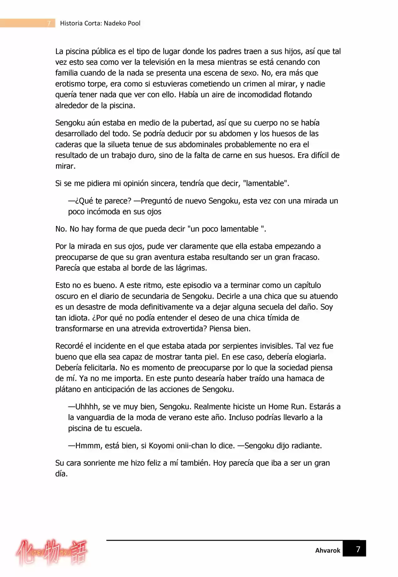 Monogatari Series - Historias Cortas (Novela) - Capítulo 3 - Página 7 - LectorTMOo