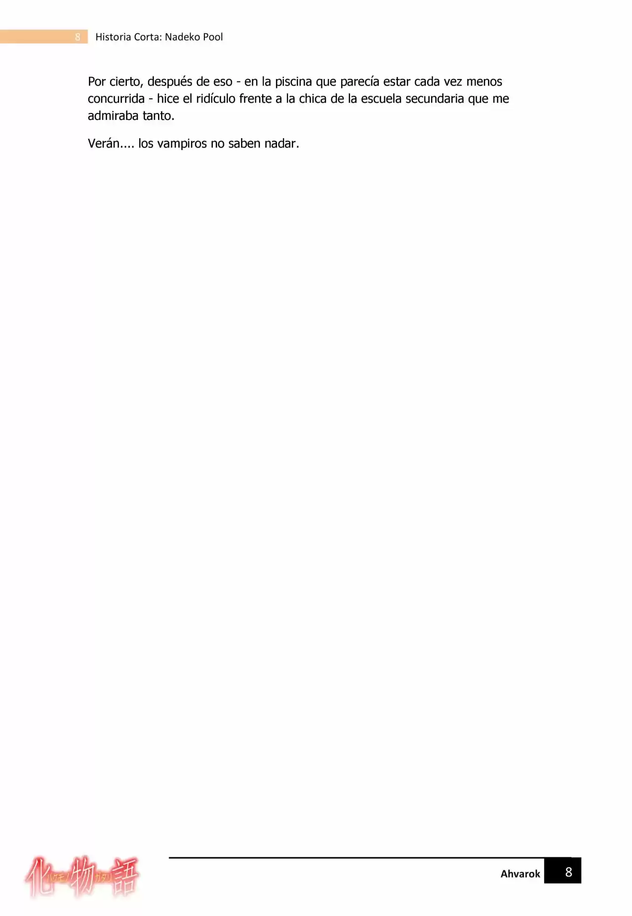 Monogatari Series - Historias Cortas (Novela) - Capítulo 3 - Página 8 - LectorTMOo