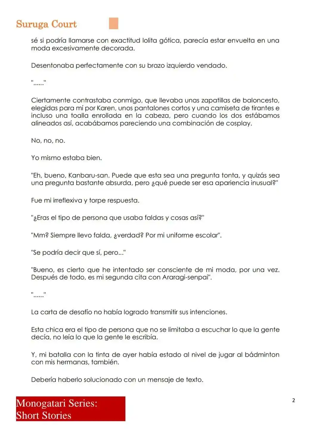 Monogatari Series - Historias Cortas (Novela) - Capítulo 4 - Página 4 - LectorTMOo