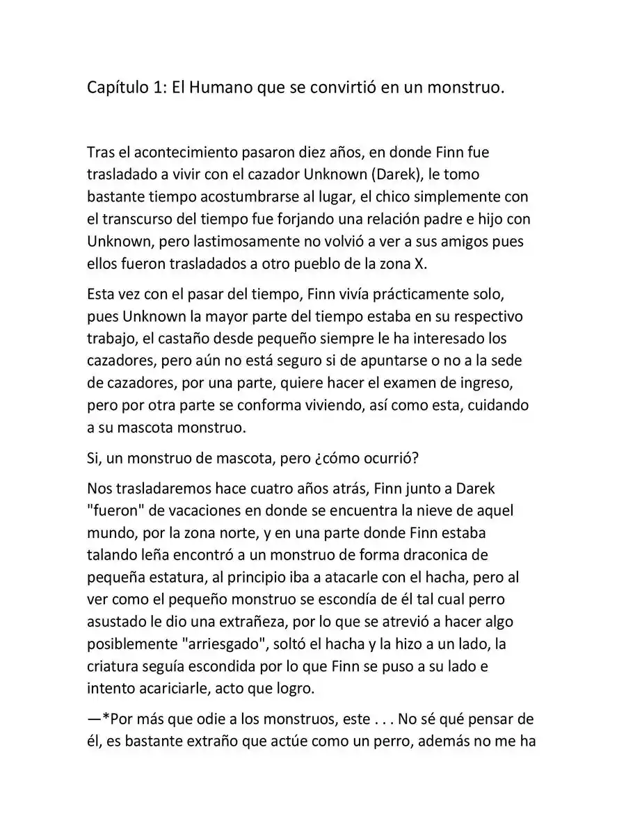 Monster Man: ¡Yo Soy El Gran Humano Monstruo! Vol. 1 (Novela Ligera) (Novela) - Capítulo 1 - Página 1 - LectorTMOo