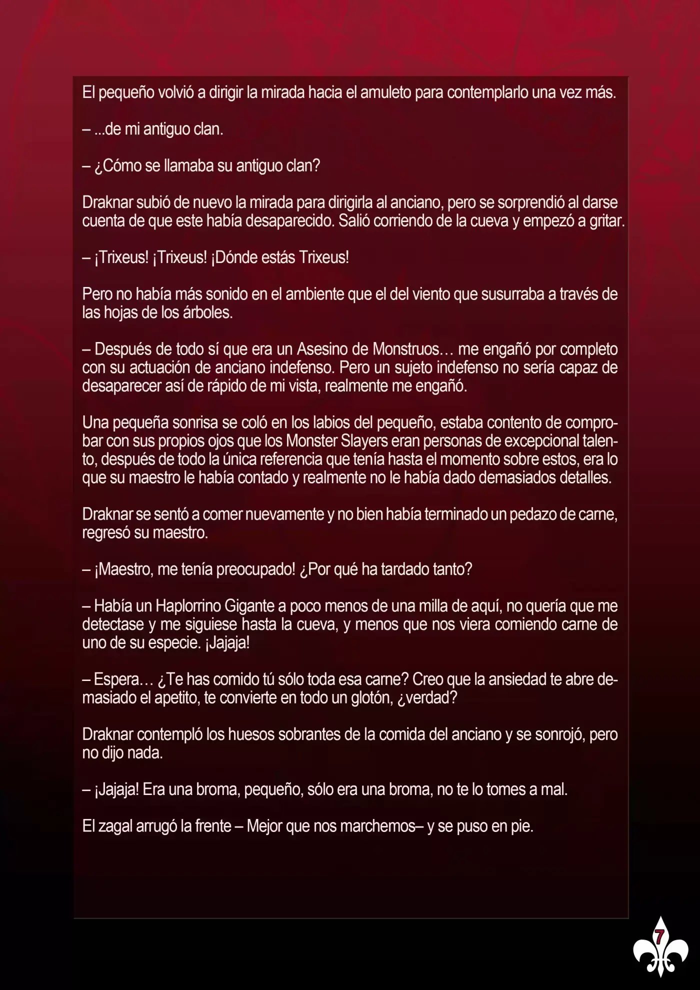 Monster Slayer (Novela) - Capítulo 6 - Página 7 - LectorTMOo