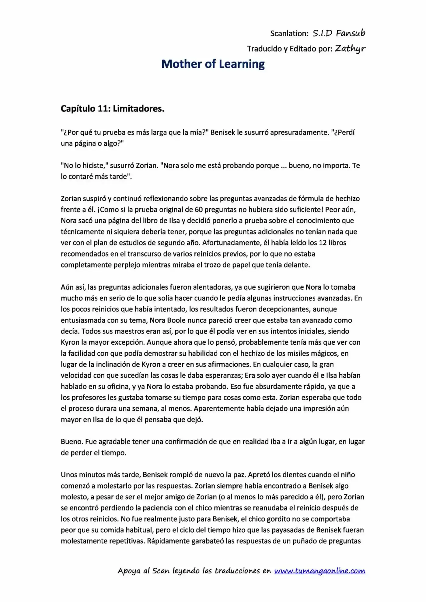 Mother Of Learning (Novela) - Capítulo 11 - Página 1 - LectorTMOo