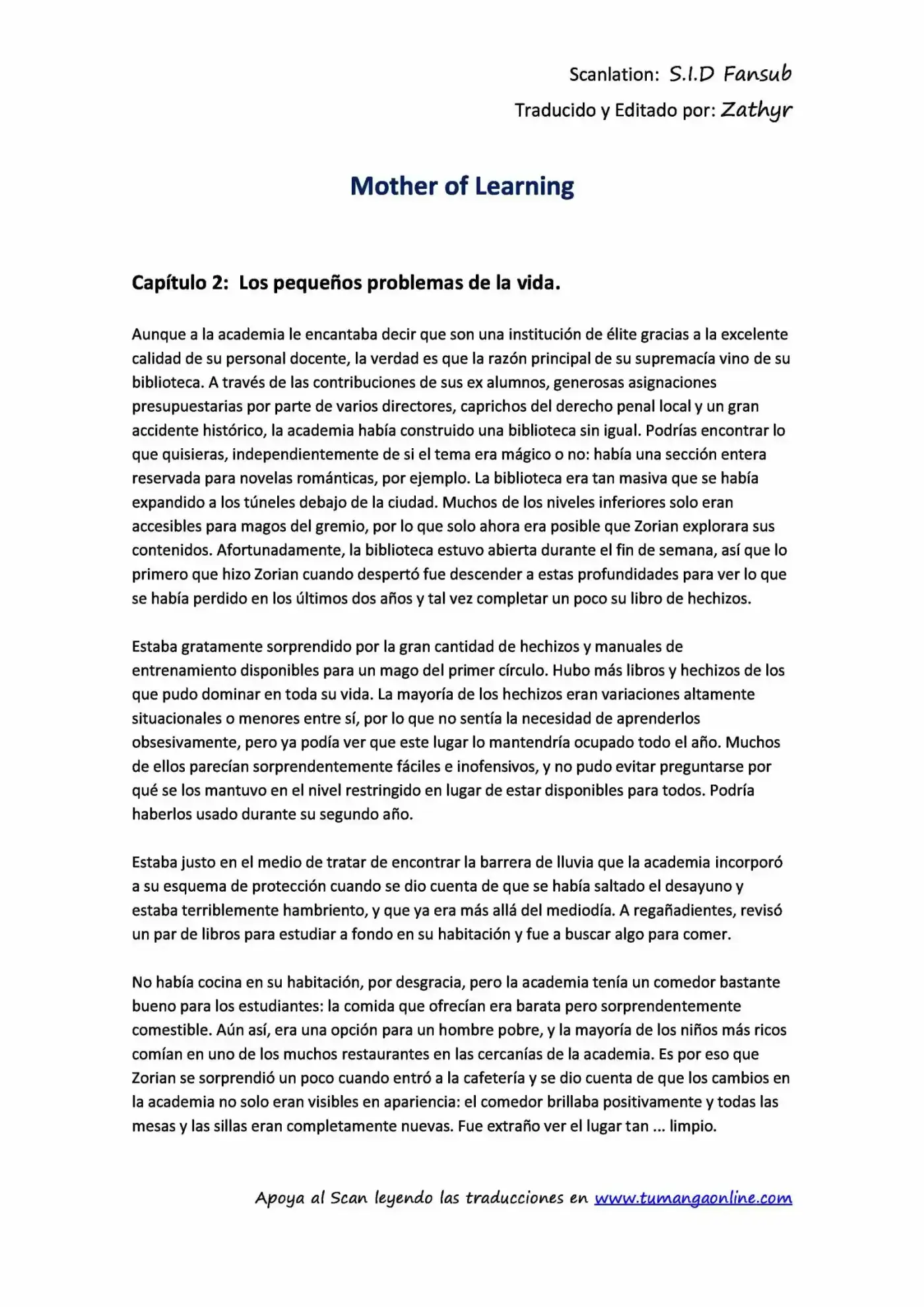 Mother Of Learning (Novela) - Capítulo 2 - Página 1 - LectorTMOo