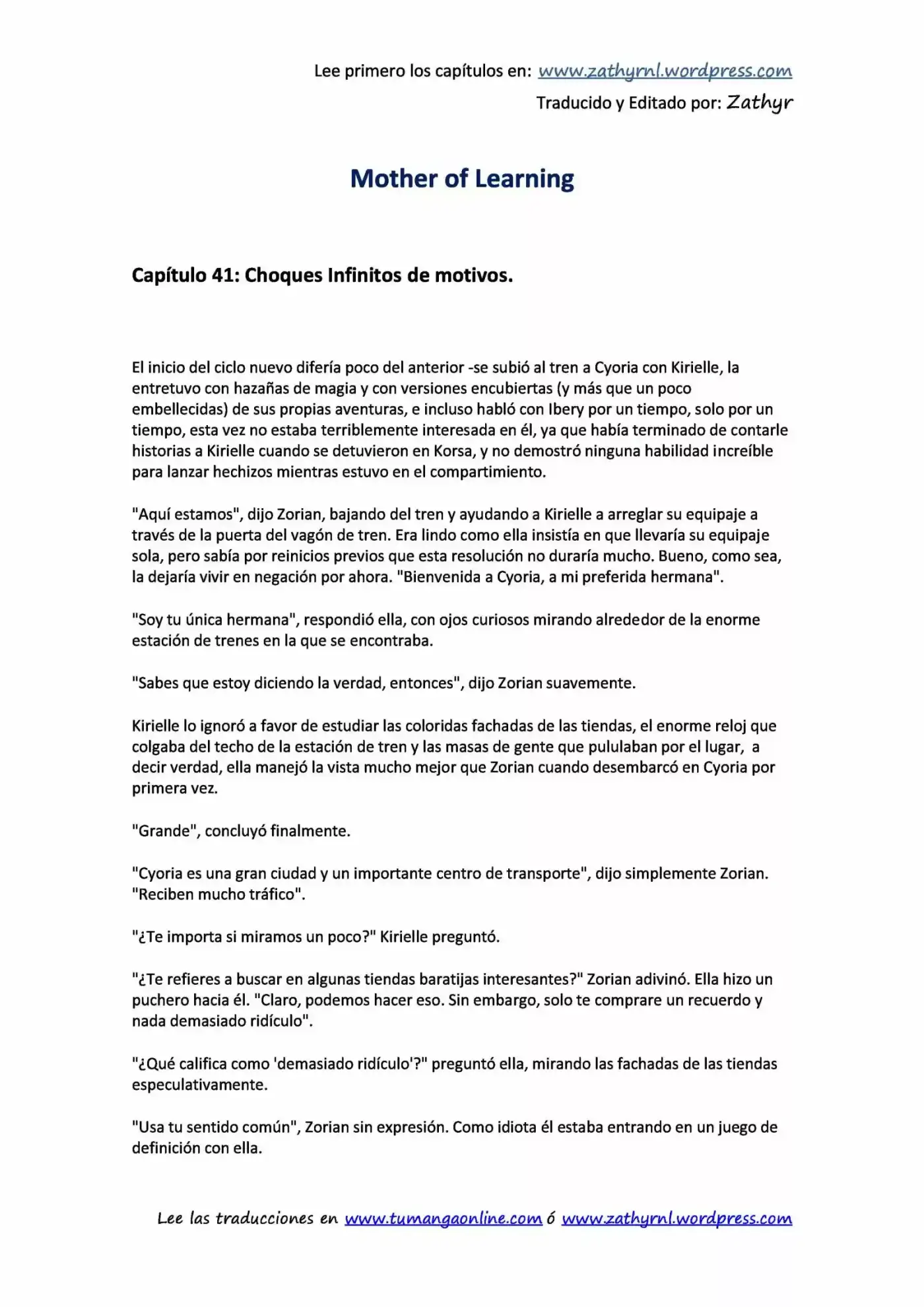 Mother Of Learning (Novela) - Capítulo 41 - Página 1 - LectorTMOo