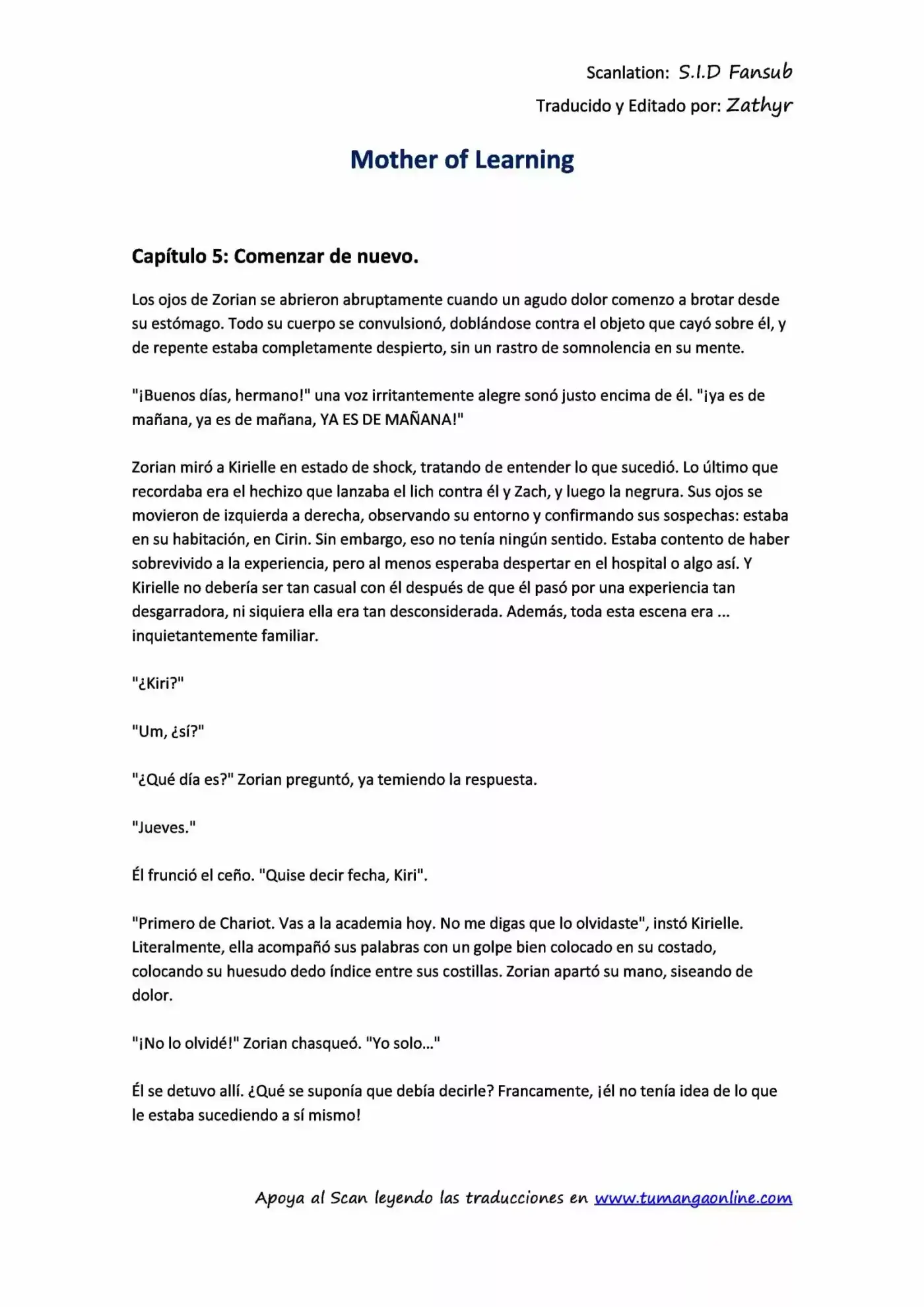 Mother Of Learning (Novela) - Capítulo 5 - Página 1 - LectorTMOo