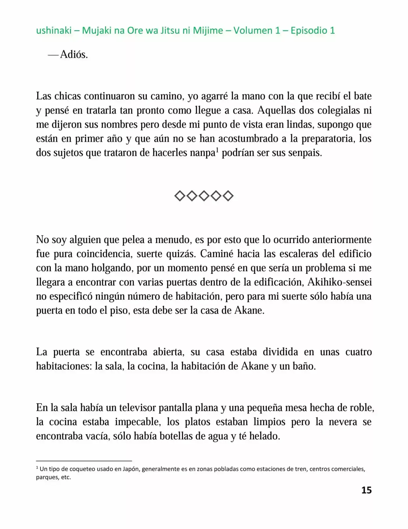 Mujaki Na Ore Wa Jitsu Ni Mijime (Novela) - Capítulo 1 - Página 15 - LectorTMOo