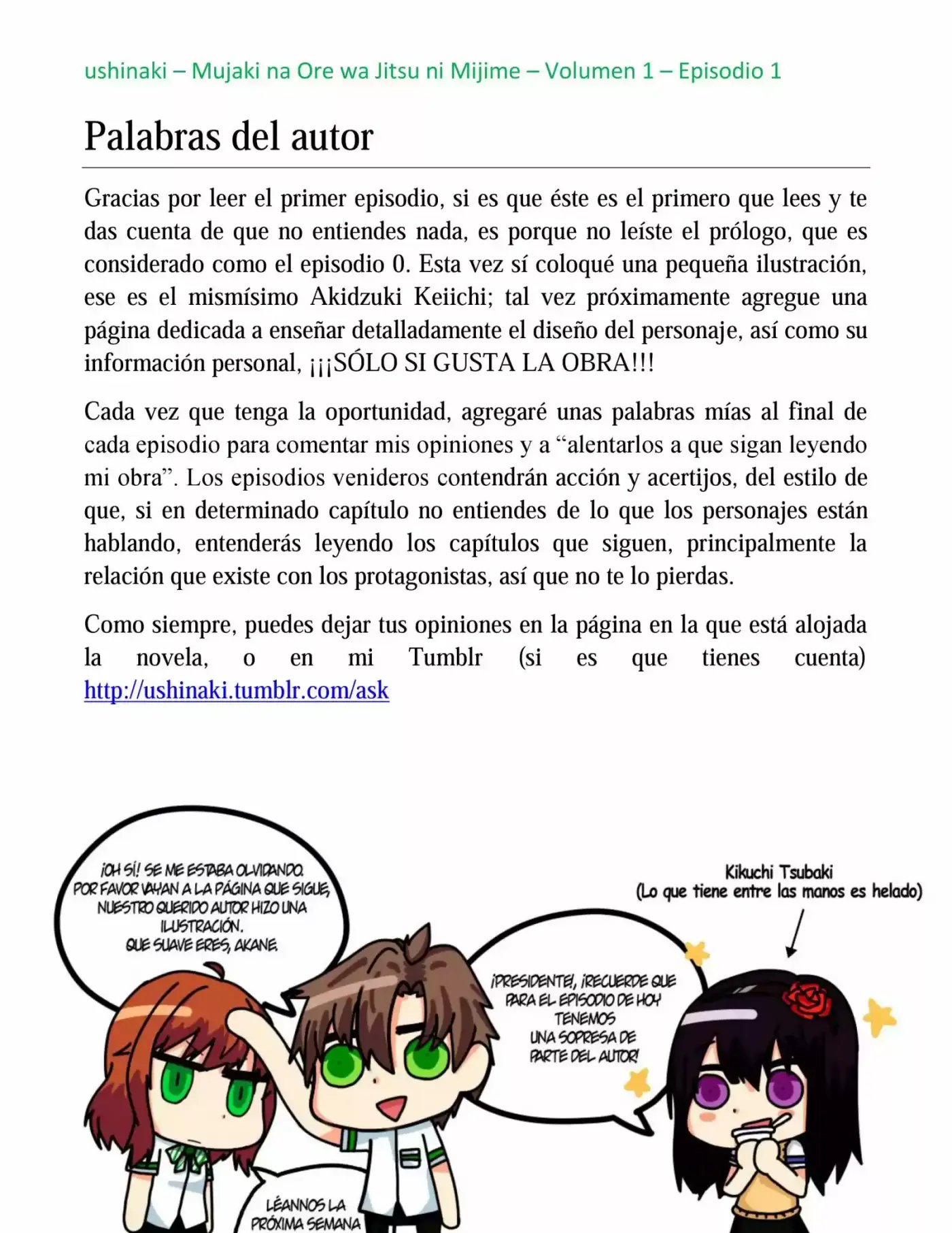 Mujaki Na Ore Wa Jitsu Ni Mijime (Novela) - Capítulo 1 - Página 18 - LectorTMOo