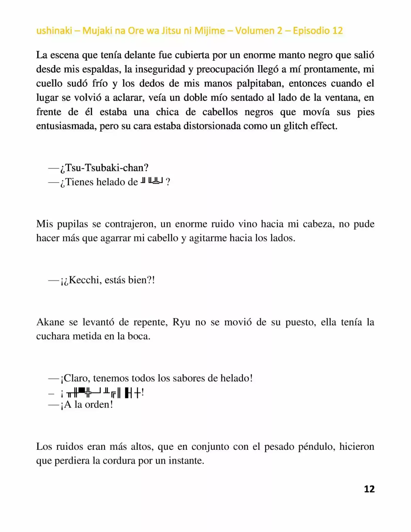 Mujaki Na Ore Wa Jitsu Ni Mijime (Novela) - Capítulo 14 - Página 12 - LectorTMOo