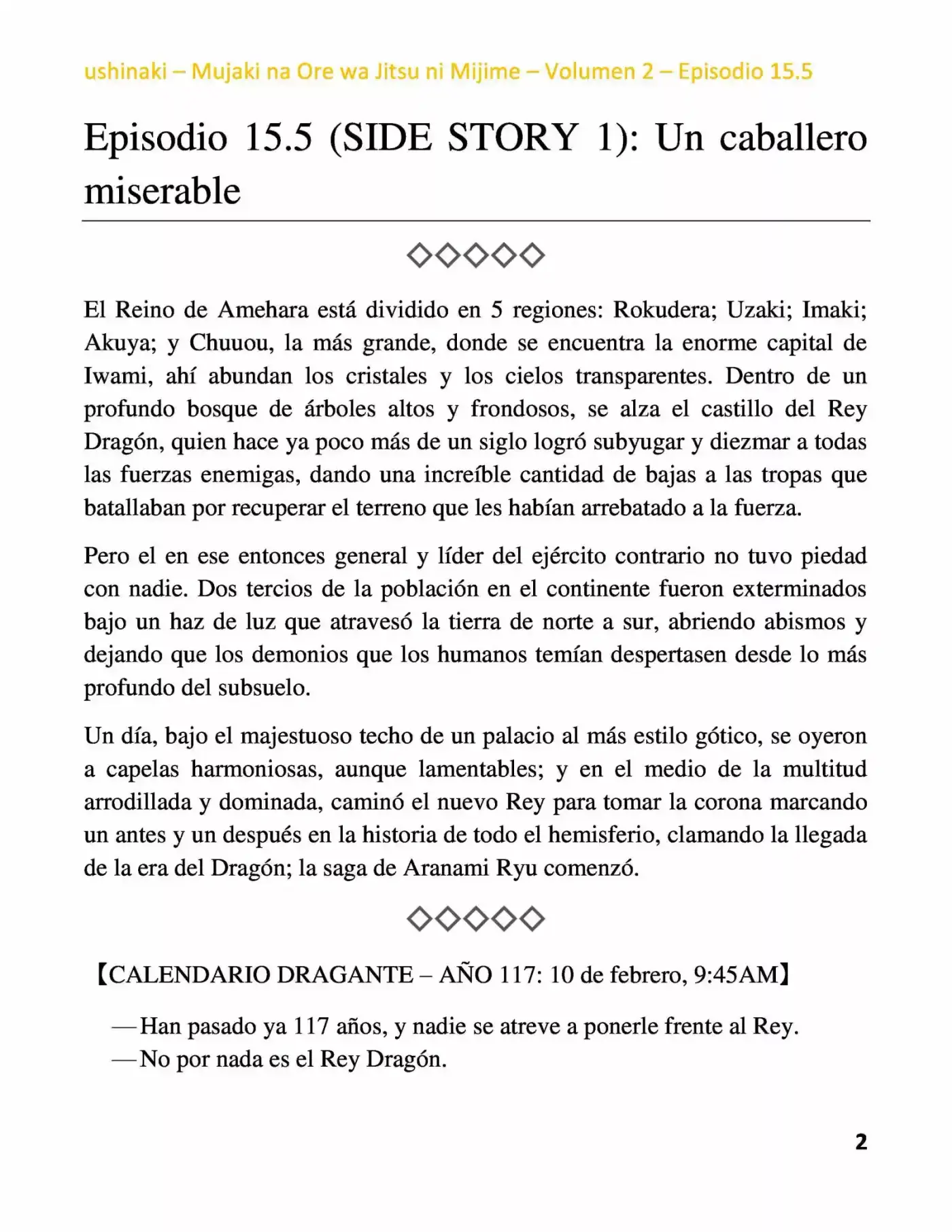 Mujaki Na Ore Wa Jitsu Ni Mijime (Novela) - Capítulo 15.50 - Página 2 - LectorTMOo