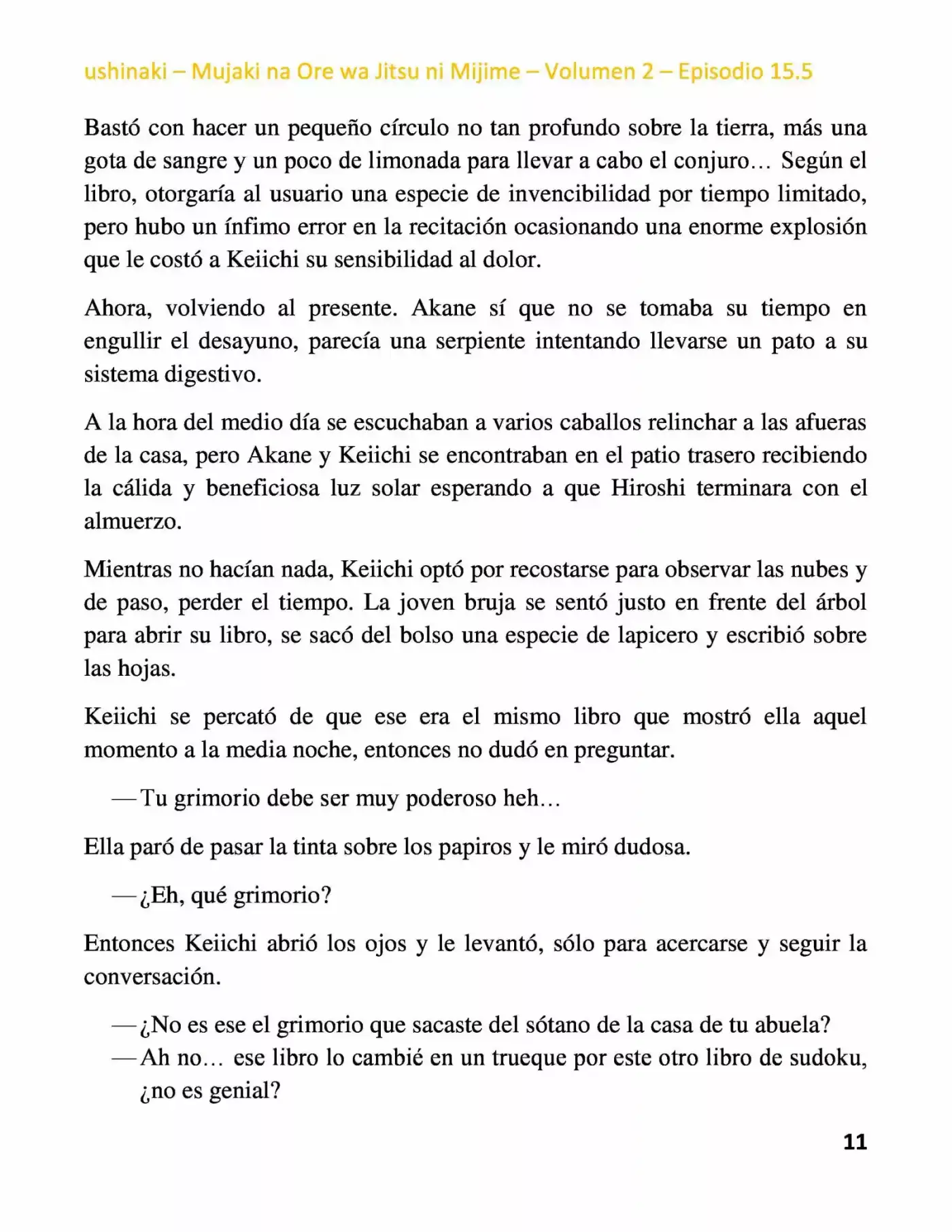 Mujaki Na Ore Wa Jitsu Ni Mijime (Novela) - Capítulo 15.50 - Página 11 - LectorTMOo