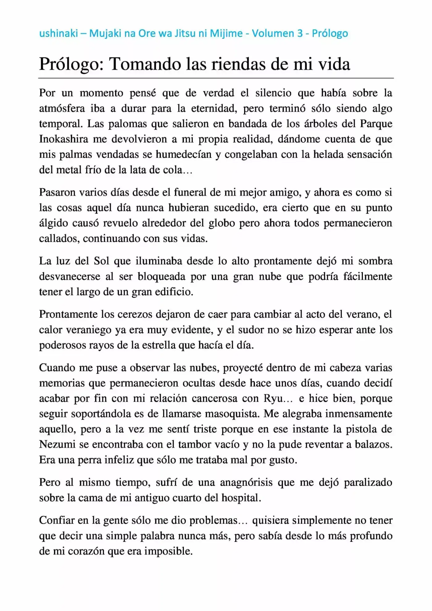 Mujaki Na Ore Wa Jitsu Ni Mijime (Novela) - Capítulo 18.75 - Página 6 - LectorTMOo