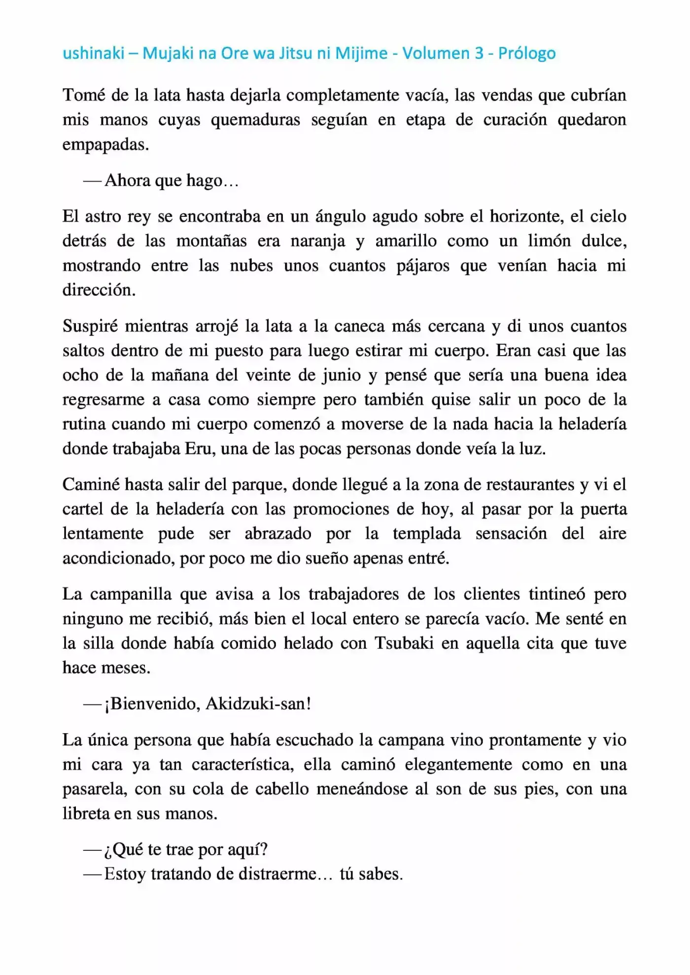 Mujaki Na Ore Wa Jitsu Ni Mijime (Novela) - Capítulo 18.75 - Página 8 - LectorTMOo