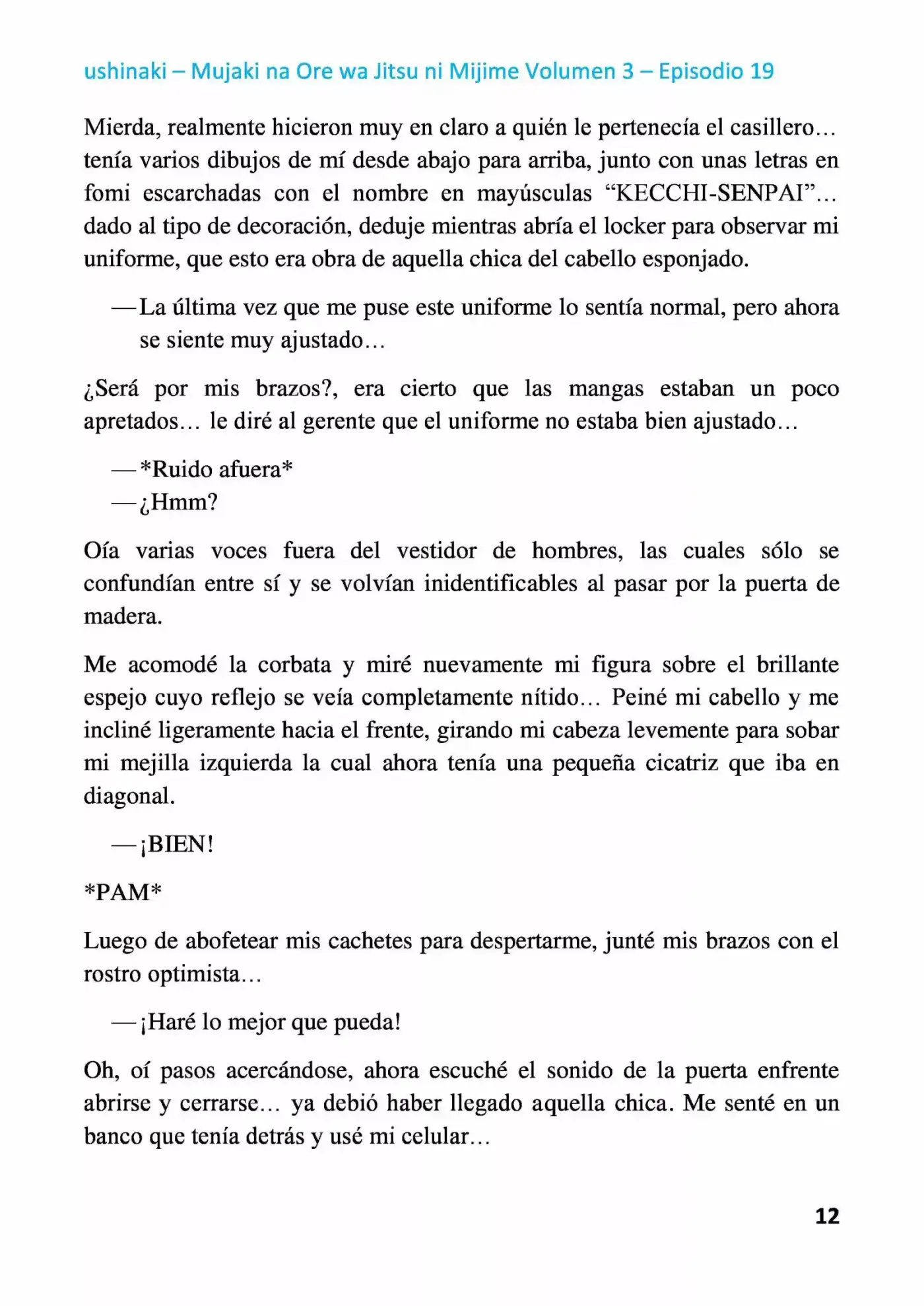 Mujaki Na Ore Wa Jitsu Ni Mijime (Novela) - Capítulo 19 - Página 12 - LectorTMOo