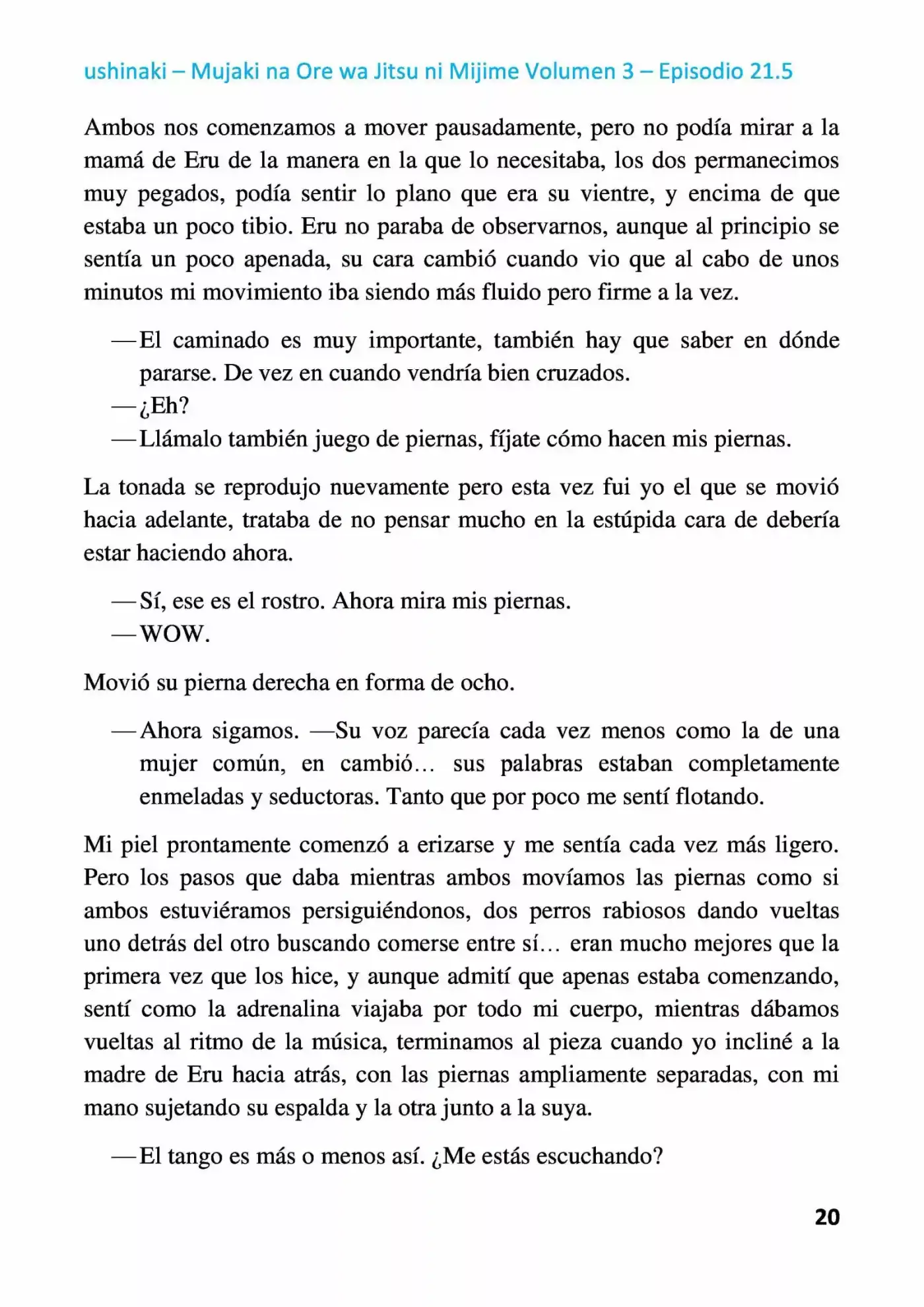 Mujaki Na Ore Wa Jitsu Ni Mijime (Novela) - Capítulo 21.50 - Página 20 - LectorTMOo