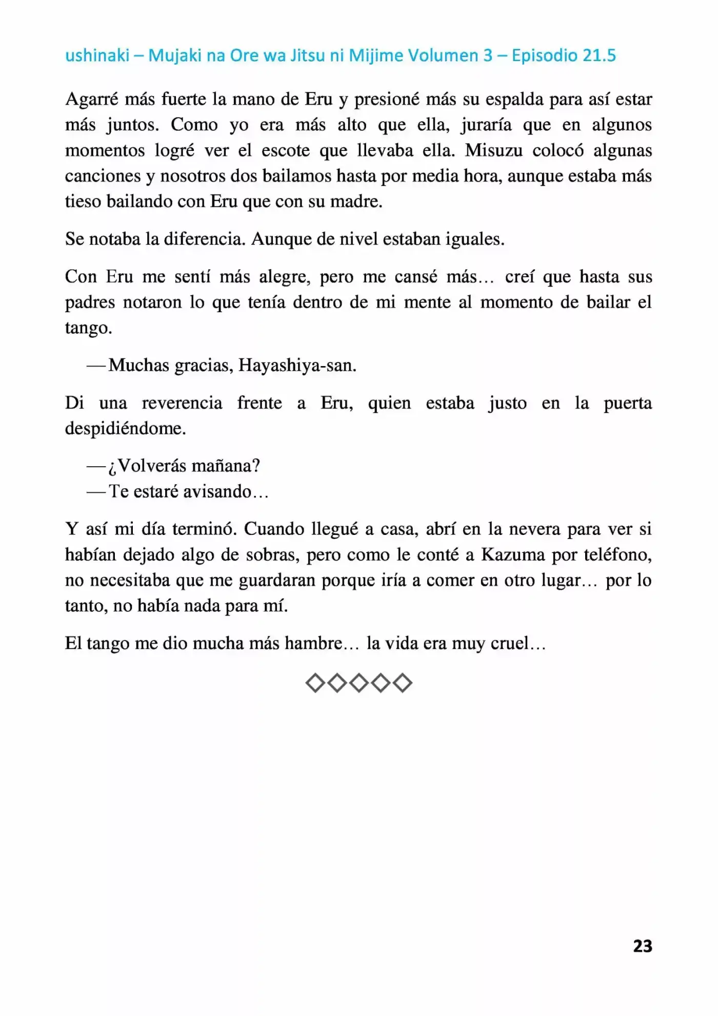 Mujaki Na Ore Wa Jitsu Ni Mijime (Novela) - Capítulo 21.50 - Página 23 - LectorTMOo