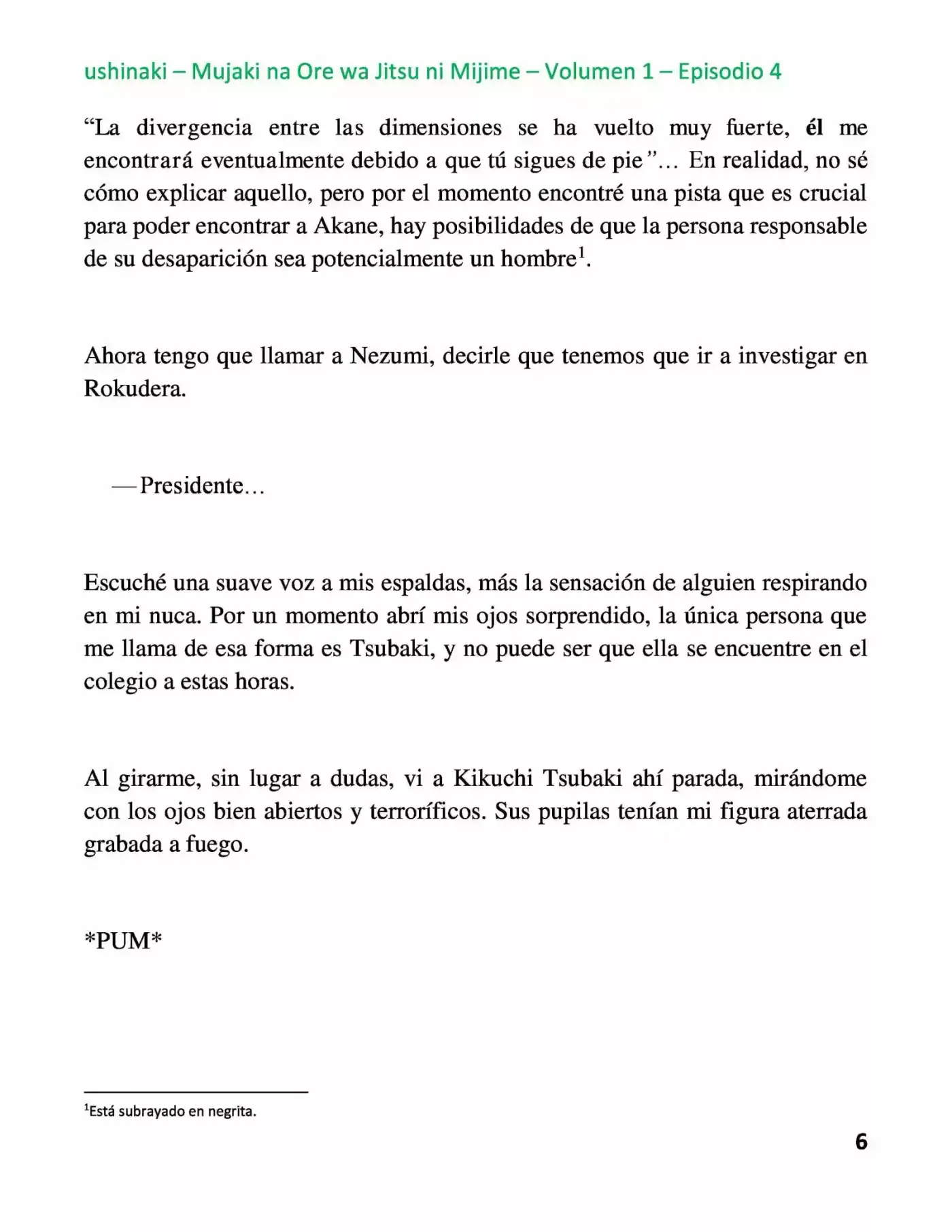 Mujaki Na Ore Wa Jitsu Ni Mijime (Novela) - Capítulo 4 - Página 6 - LectorTMOo