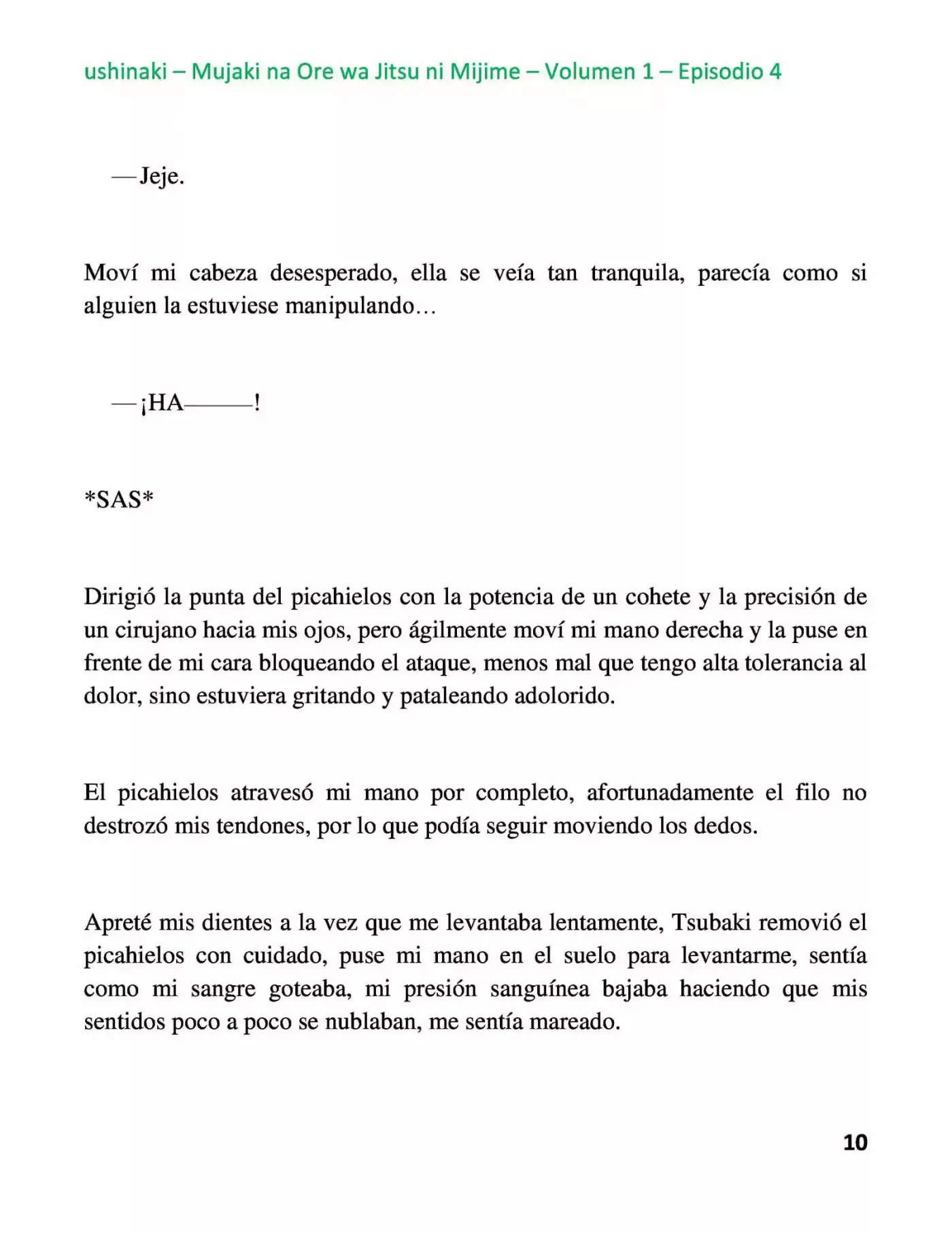 Mujaki Na Ore Wa Jitsu Ni Mijime (Novela) - Capítulo 4 - Página 10 - LectorTMOo