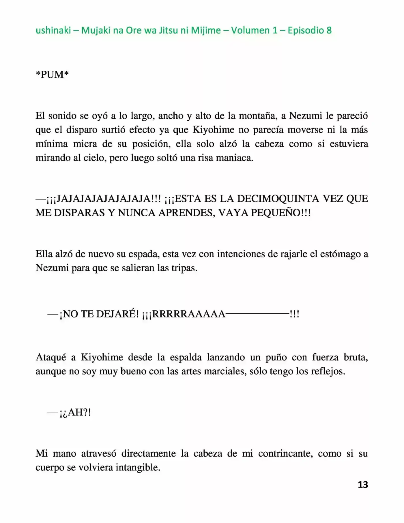 Mujaki Na Ore Wa Jitsu Ni Mijime (Novela) - Capítulo 8 - Página 13 - LectorTMOo