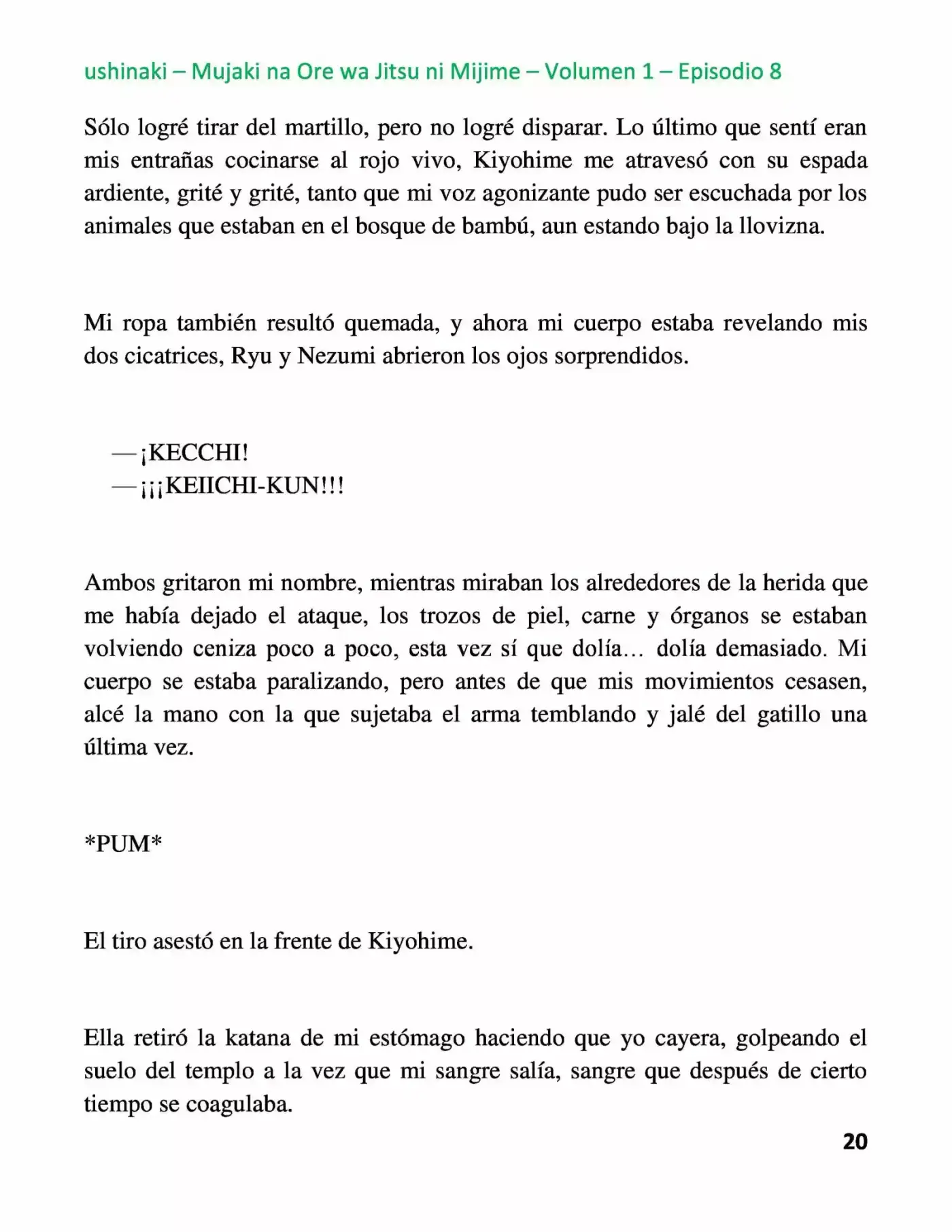 Mujaki Na Ore Wa Jitsu Ni Mijime (Novela) - Capítulo 8 - Página 20 - LectorTMOo