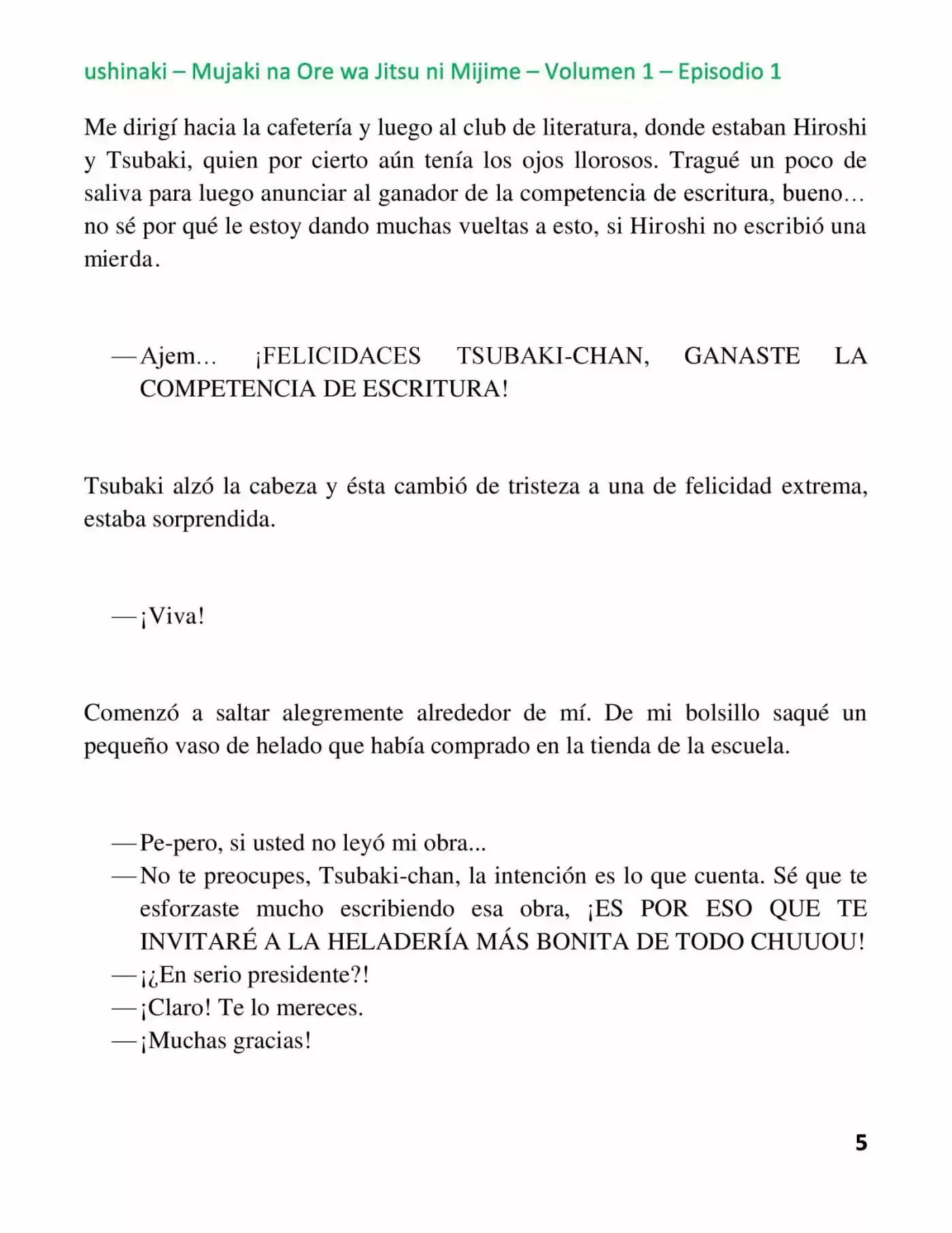 Mujaki Na Ore Wa Jitsu Ni Mijime - Capítulo 1 - Página 5 - LectorTMOo