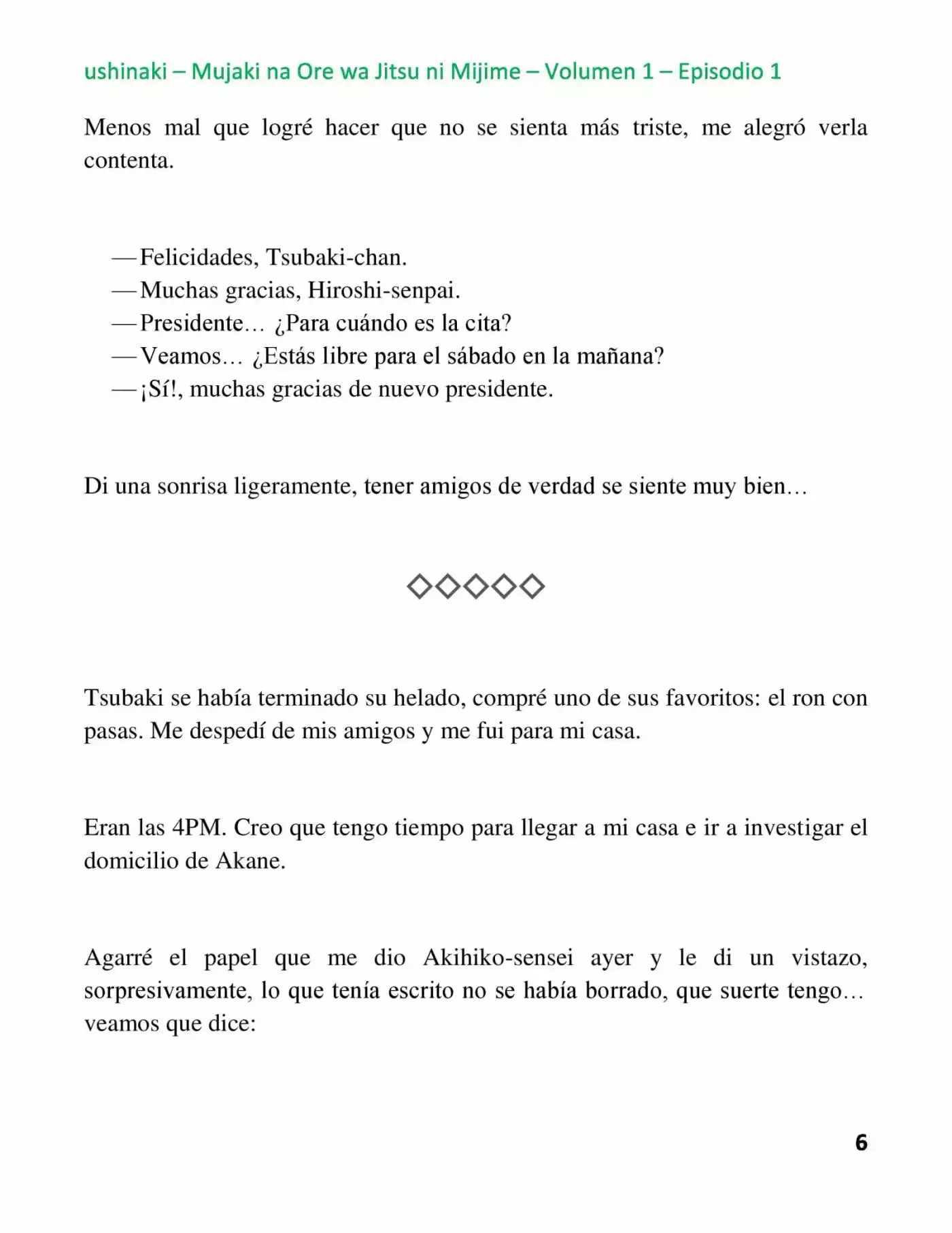 Mujaki Na Ore Wa Jitsu Ni Mijime - Capítulo 1 - Página 6 - LectorTMOo