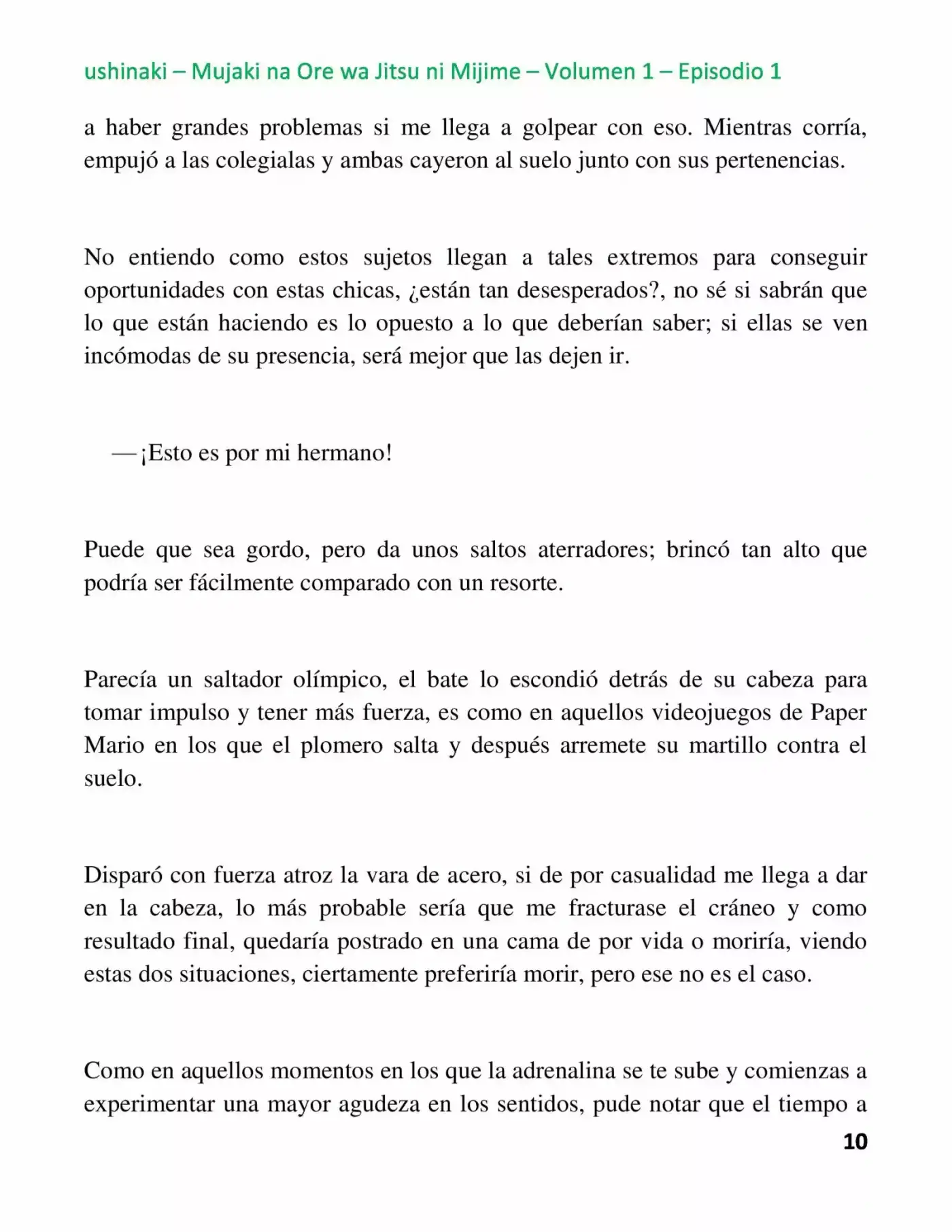 Mujaki Na Ore Wa Jitsu Ni Mijime - Capítulo 1 - Página 10 - LectorTMOo