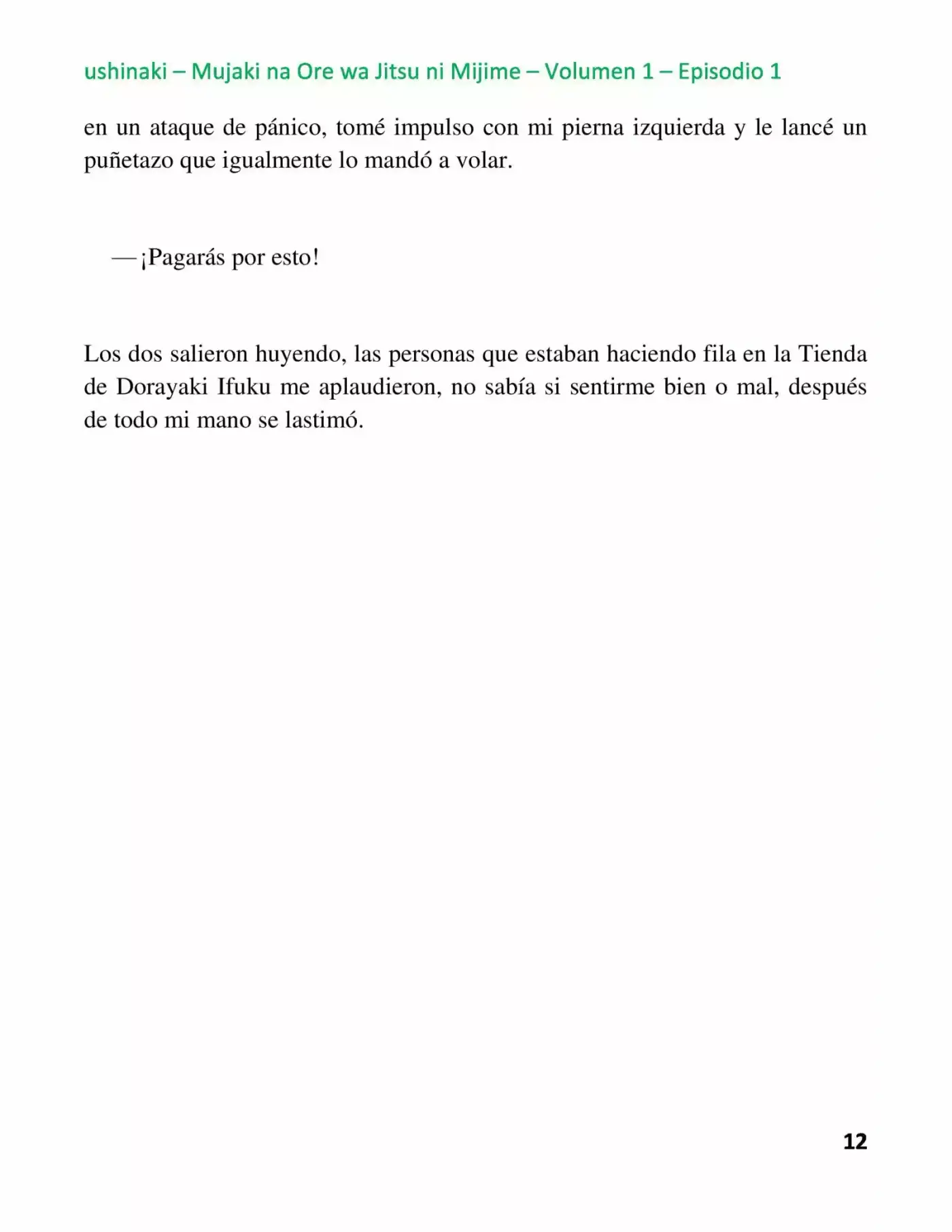Mujaki Na Ore Wa Jitsu Ni Mijime - Capítulo 1 - Página 12 - LectorTMOo