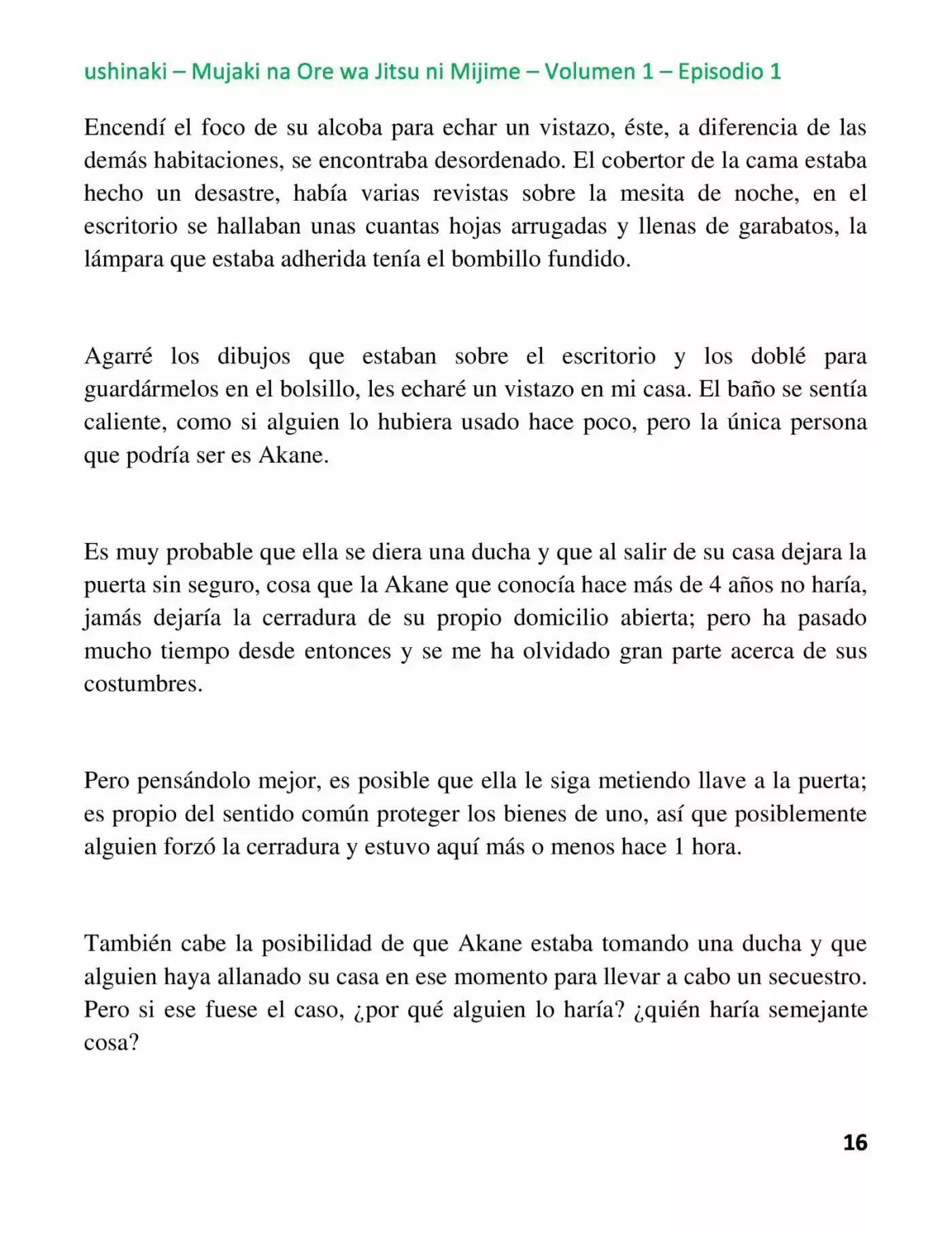 Mujaki Na Ore Wa Jitsu Ni Mijime - Capítulo 1 - Página 16 - LectorTMOo