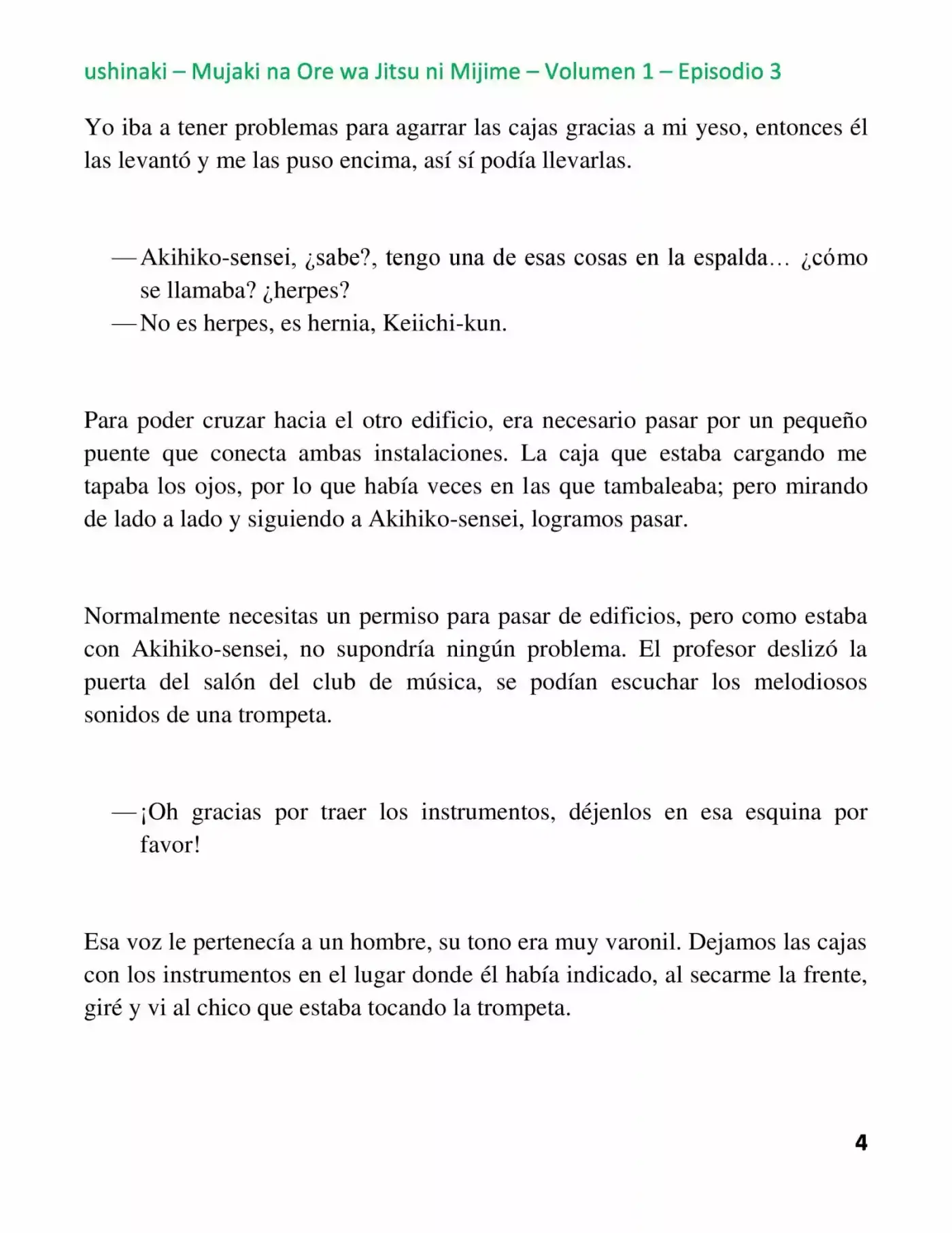 Mujaki Na Ore Wa Jitsu Ni Mijime - Capítulo 3 - Página 4 - LectorTMOo