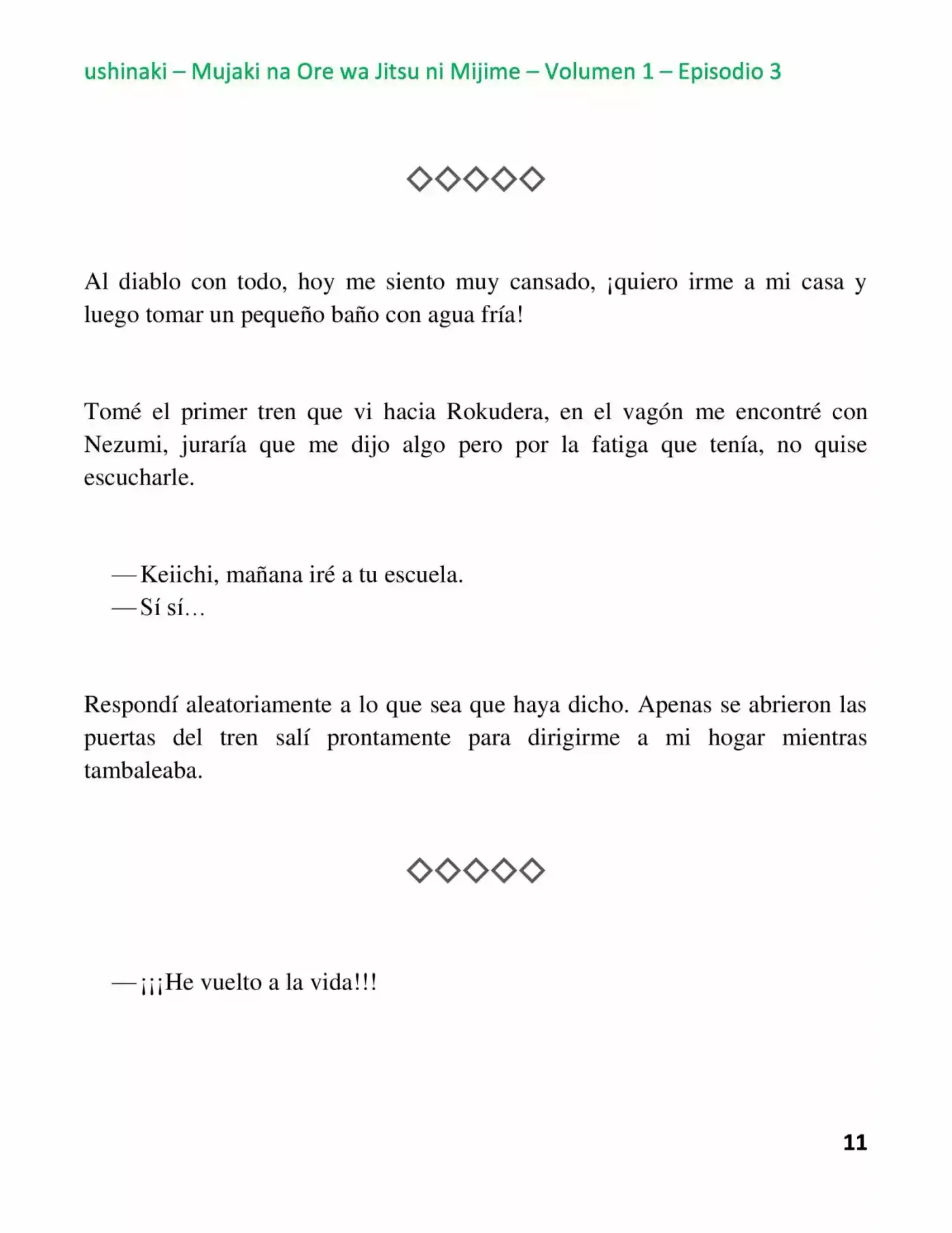 Mujaki Na Ore Wa Jitsu Ni Mijime - Capítulo 3 - Página 11 - LectorTMOo