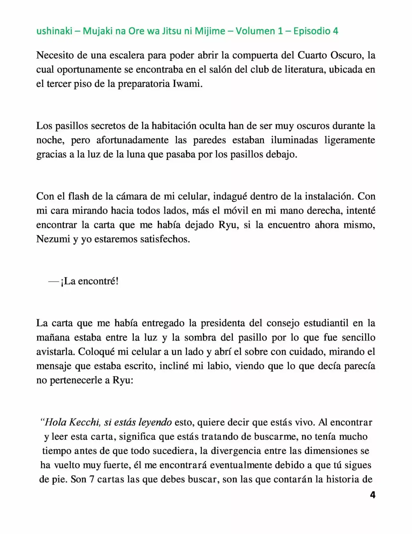 Mujaki Na Ore Wa Jitsu Ni Mijime - Capítulo 4 - Página 4 - LectorTMOo