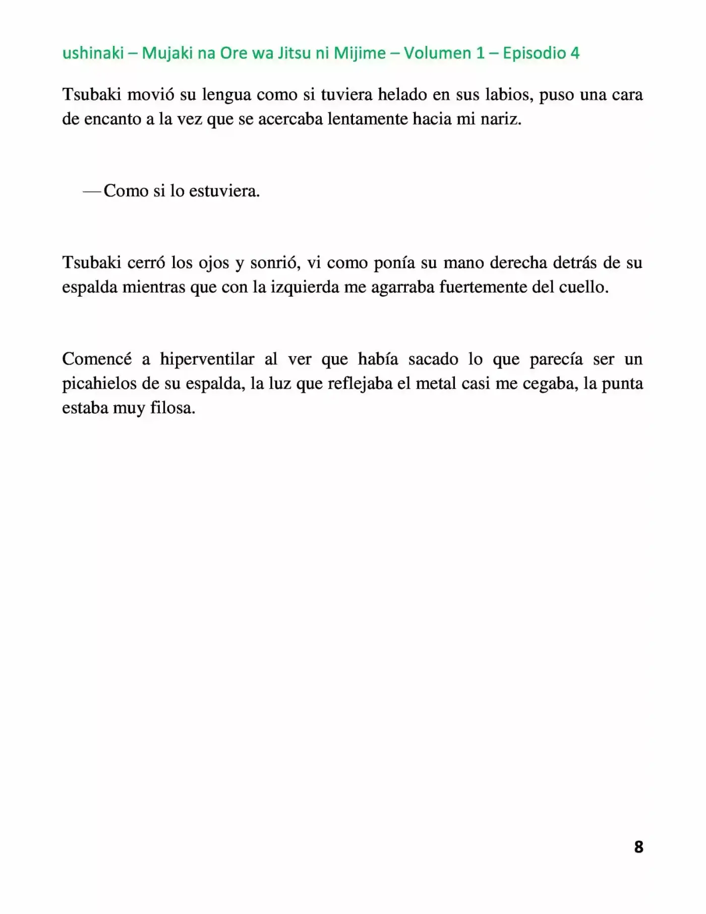 Mujaki Na Ore Wa Jitsu Ni Mijime - Capítulo 4 - Página 8 - LectorTMOo