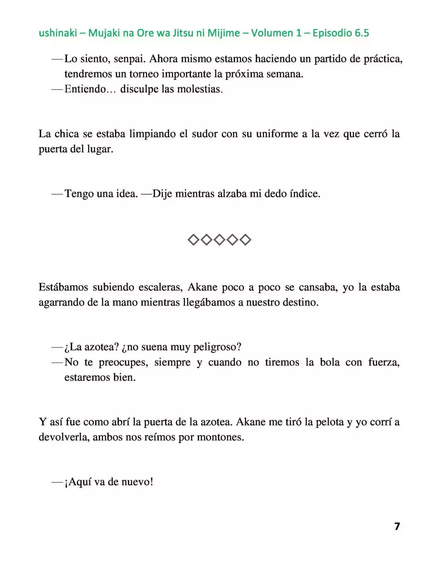 Mujaki Na Ore Wa Jitsu Ni Mijime - Capítulo 6.50 - Página 7 - LectorTMOo