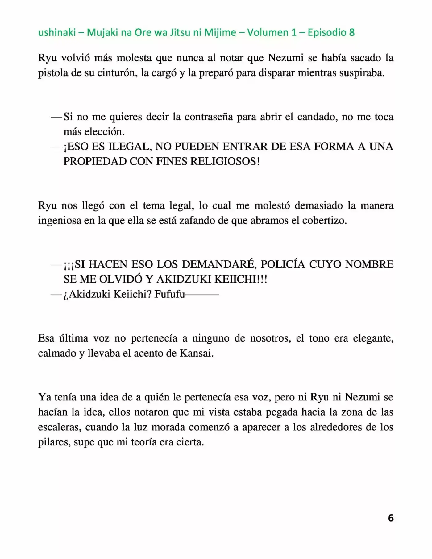 Mujaki Na Ore Wa Jitsu Ni Mijime - Capítulo 8 - Página 6 - LectorTMOo