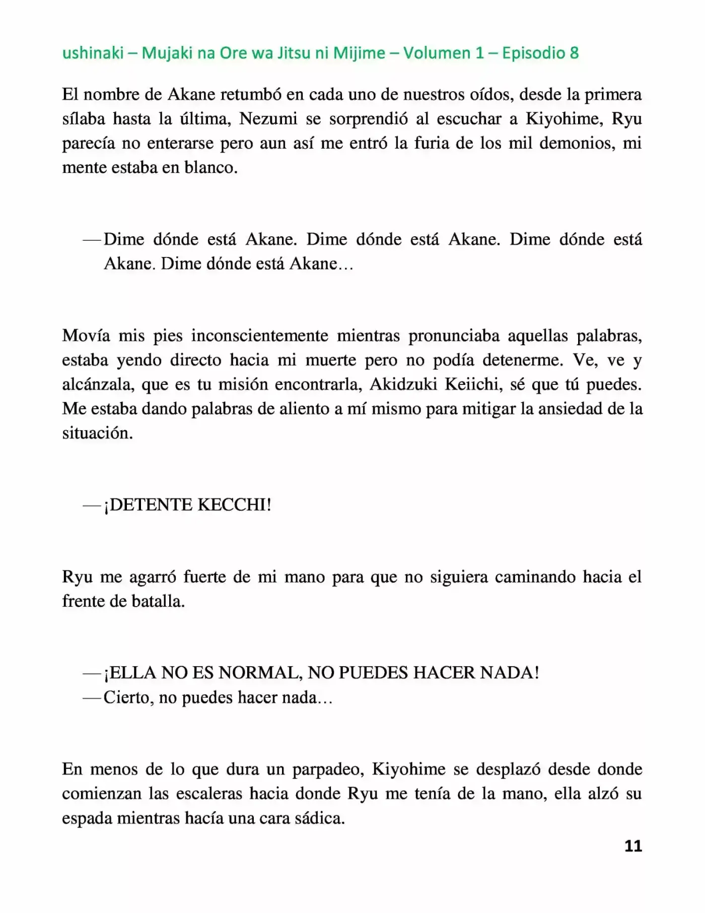 Mujaki Na Ore Wa Jitsu Ni Mijime - Capítulo 8 - Página 11 - LectorTMOo