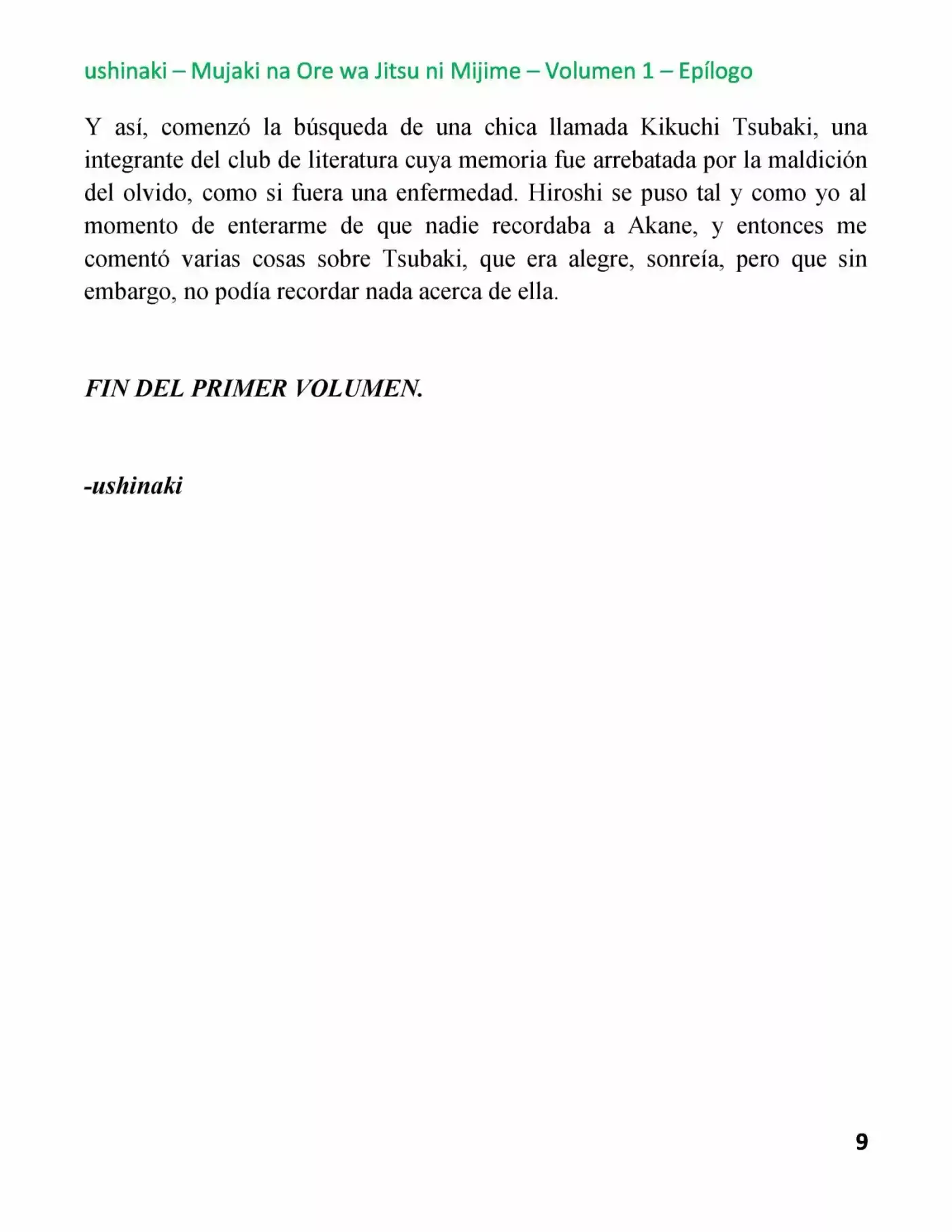 Mujaki Na Ore Wa Jitsu Ni Mijime - Capítulo 9.50 - Página 9 - LectorTMOo