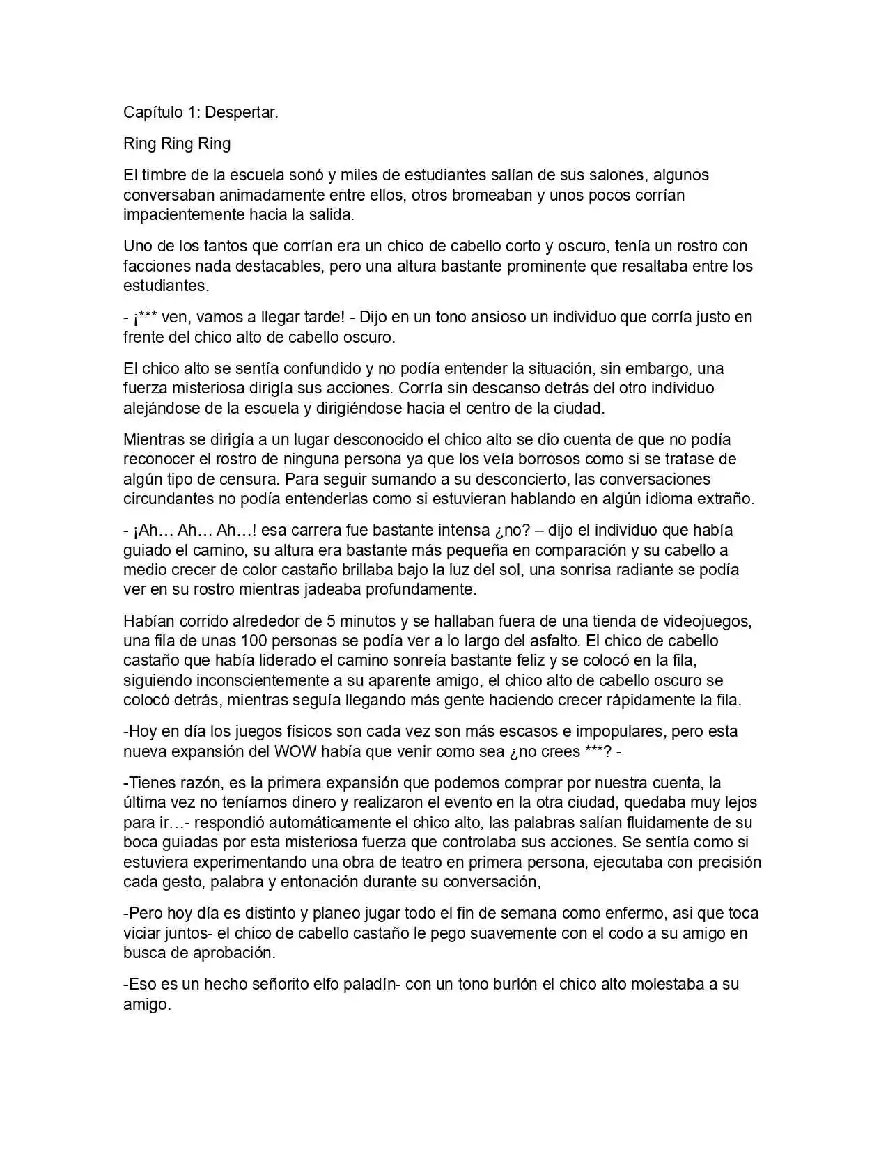 Mundo Etérico (Novela) - Capítulo 1 - Página 1 - LectorTMOo