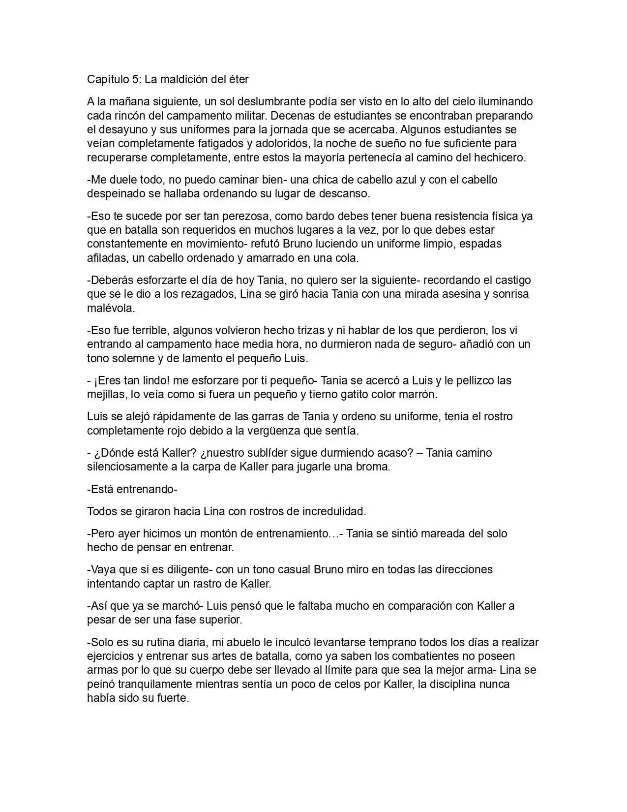 Mundo Etérico (Novela) - Capítulo 5 - Página 1 - LectorTMOo