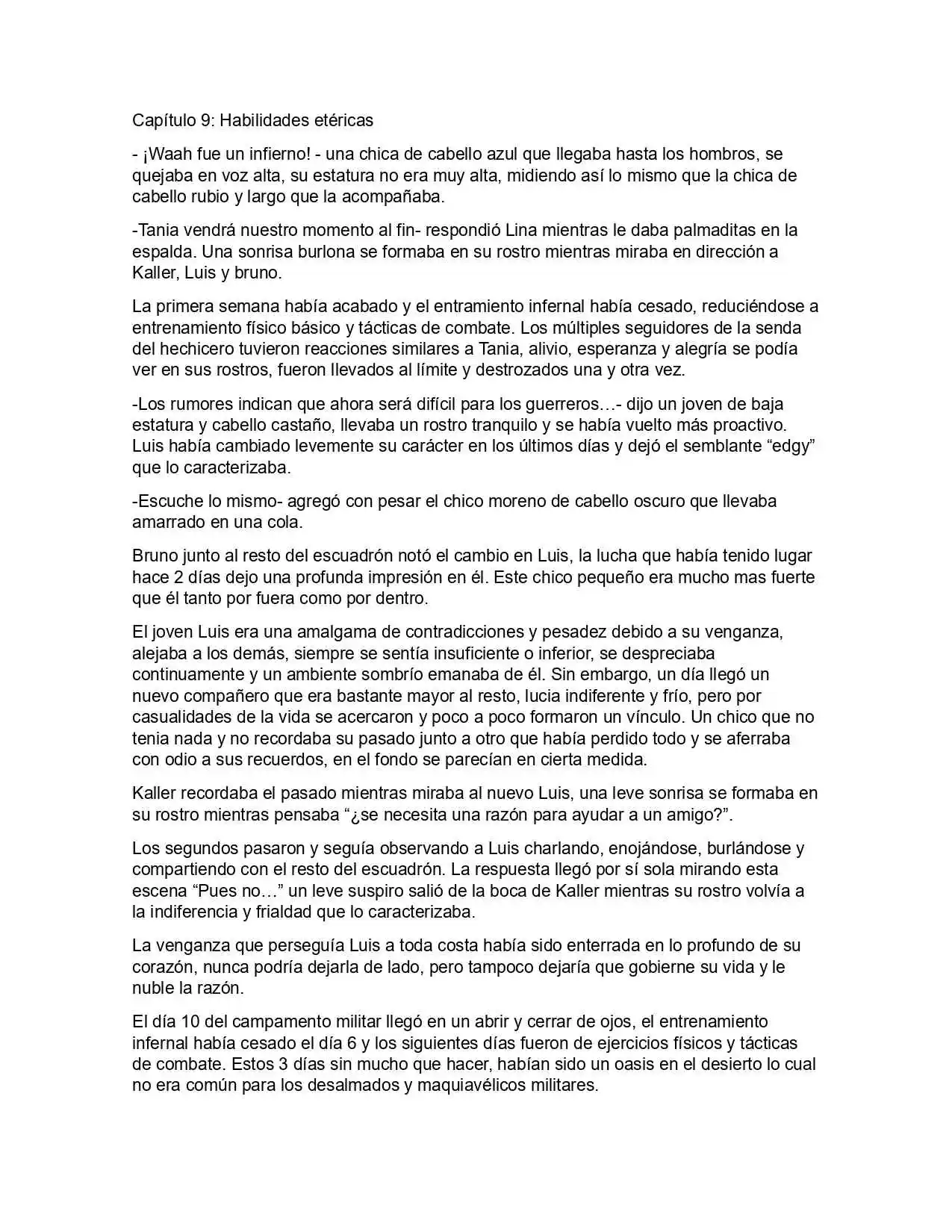 Mundo Etérico (Novela) - Capítulo 9 - Página 1 - LectorTMOo