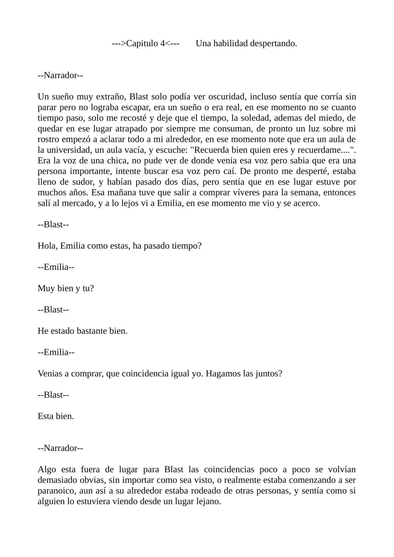 Mundos Infinitos (Novela) - Capítulo 4 - Página 1 - LectorTMOo