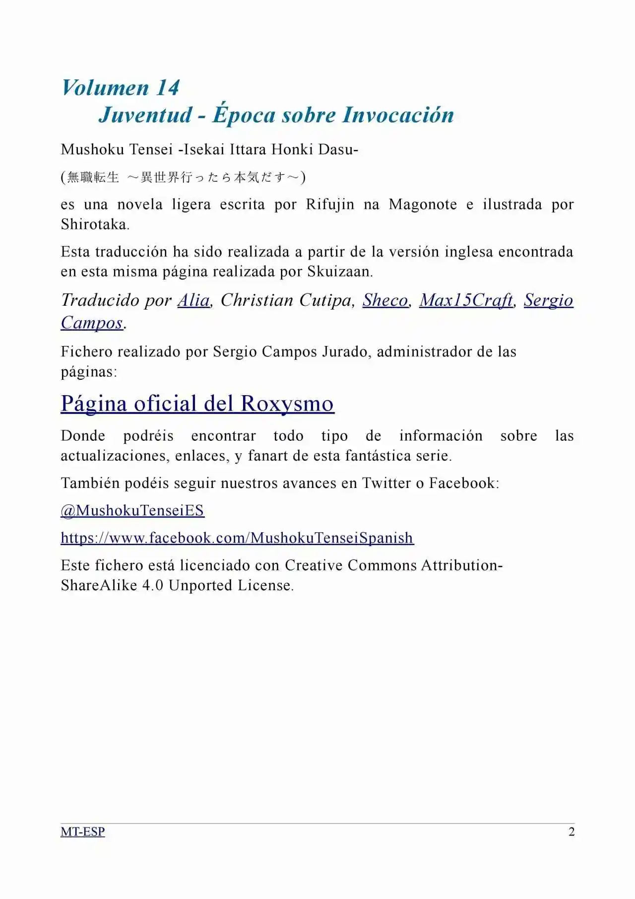 Mushoku Tensei: Isekai Ittara Honki Dasu (Novela) - Capítulo 149 - Página 2 - LectorTMOo