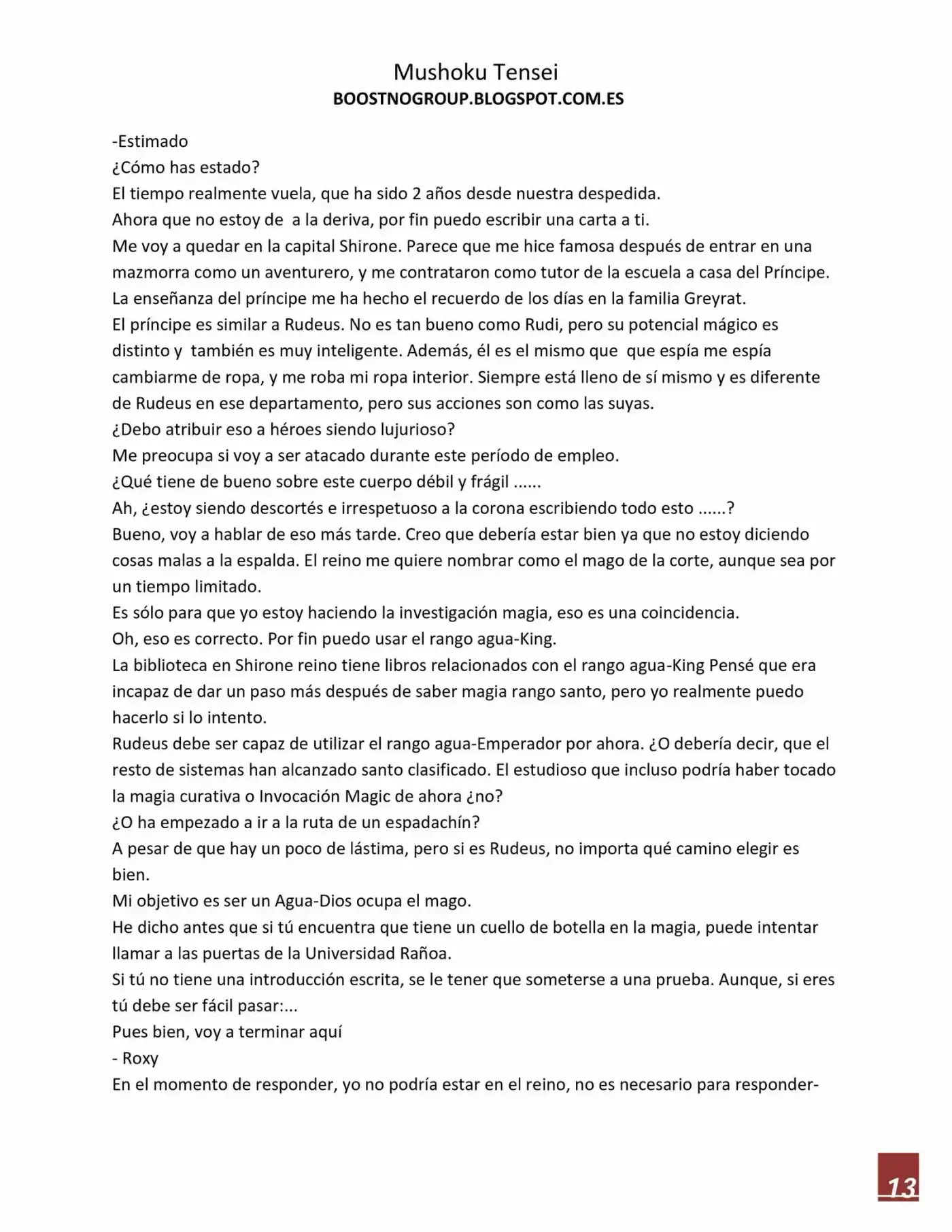 Mushoku Tensei (Novela) - Capítulo 10 - Página 14 - LectorTMOo