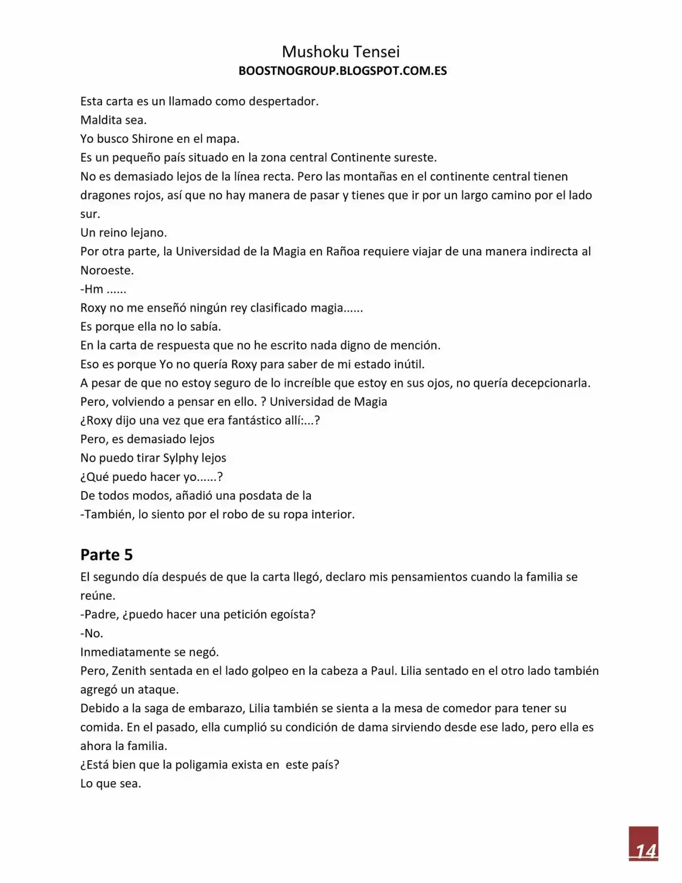 Mushoku Tensei (Novela) - Capítulo 10 - Página 15 - LectorTMOo