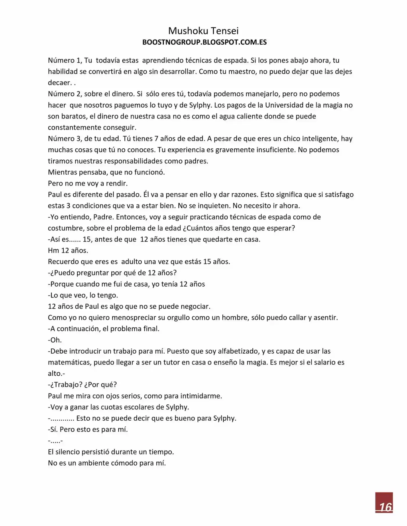 Mushoku Tensei (Novela) - Capítulo 10 - Página 17 - LectorTMOo