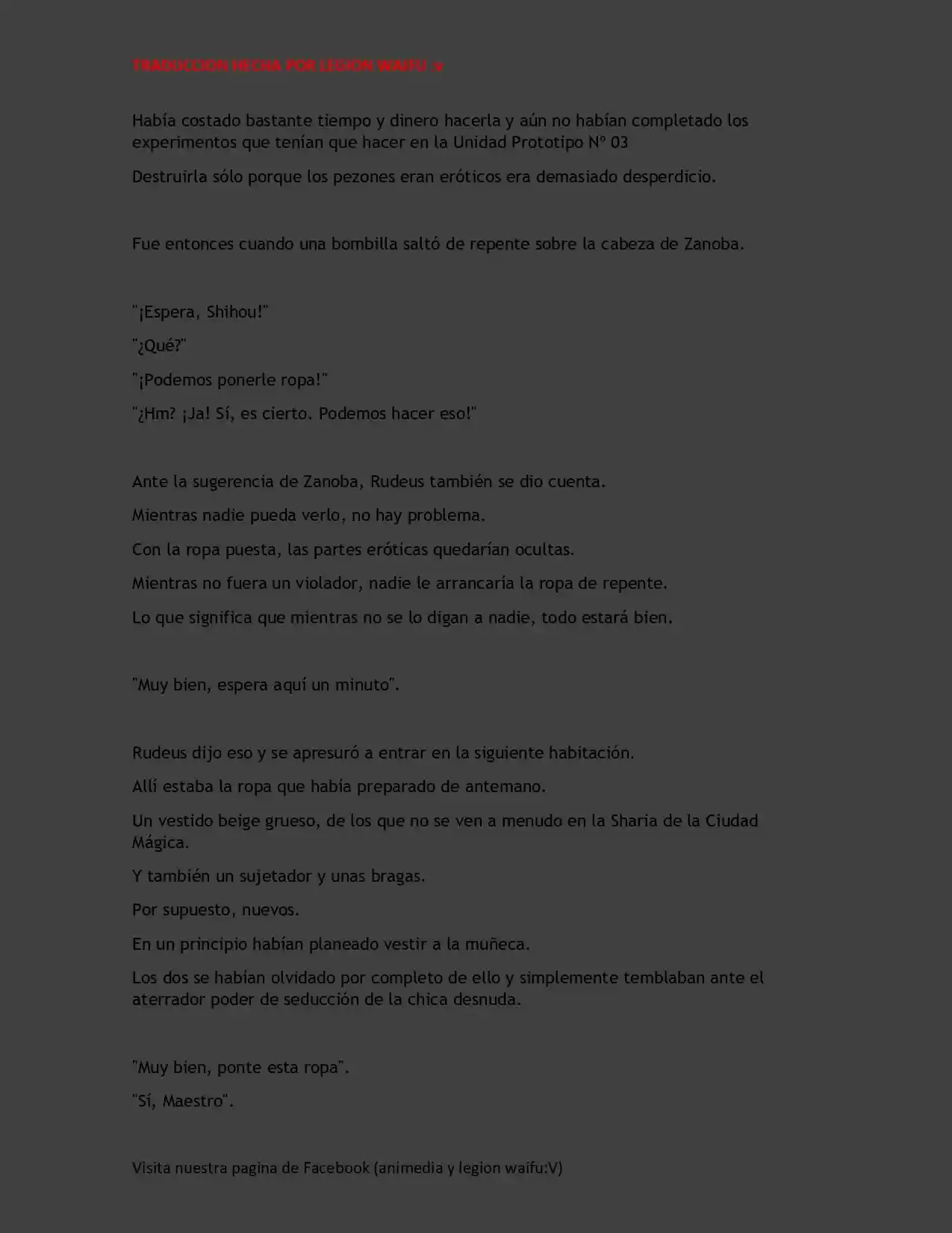 Mushoku Tensei Redundancy (Novela) - Capítulo 10 - Página 17 - LectorTMOo