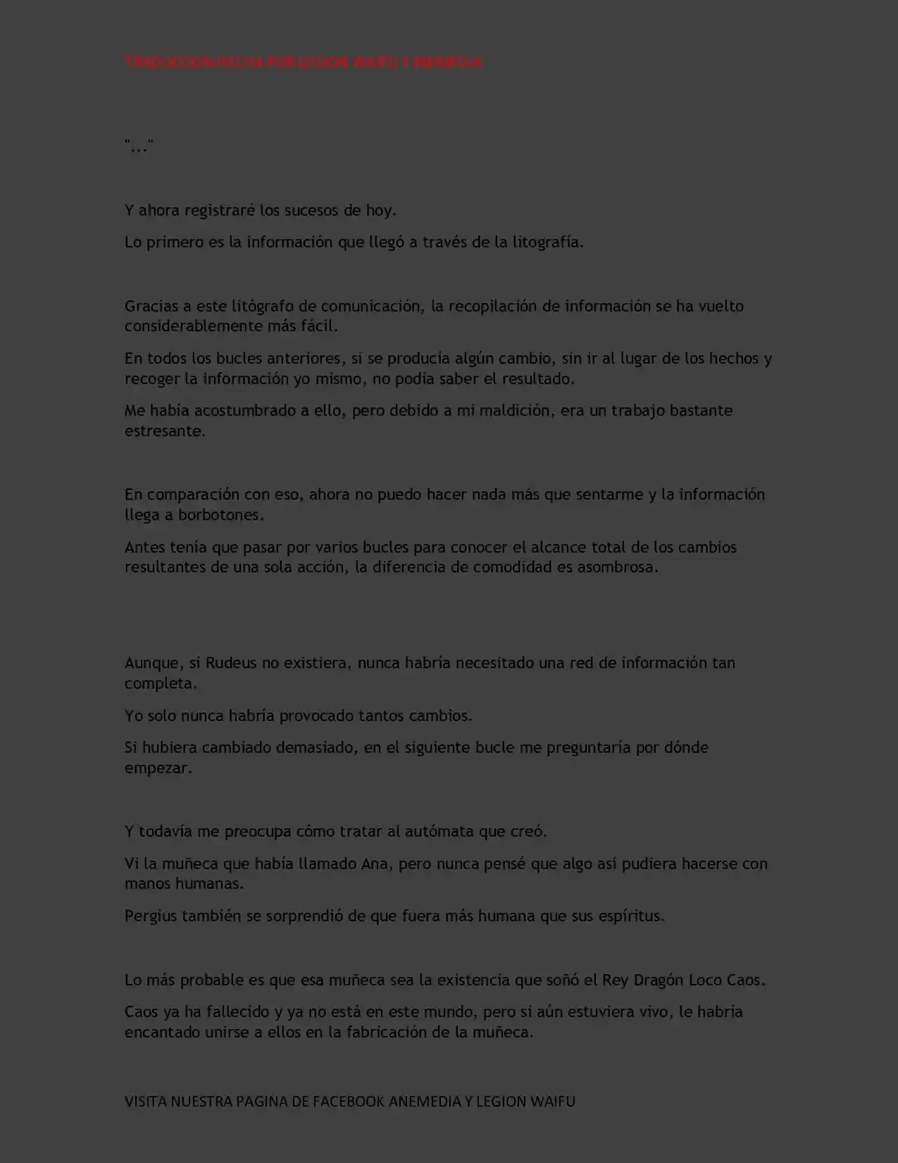 Mushoku Tensei Redundancy (Novela) - Capítulo 13 - Página 4 - LectorTMOo