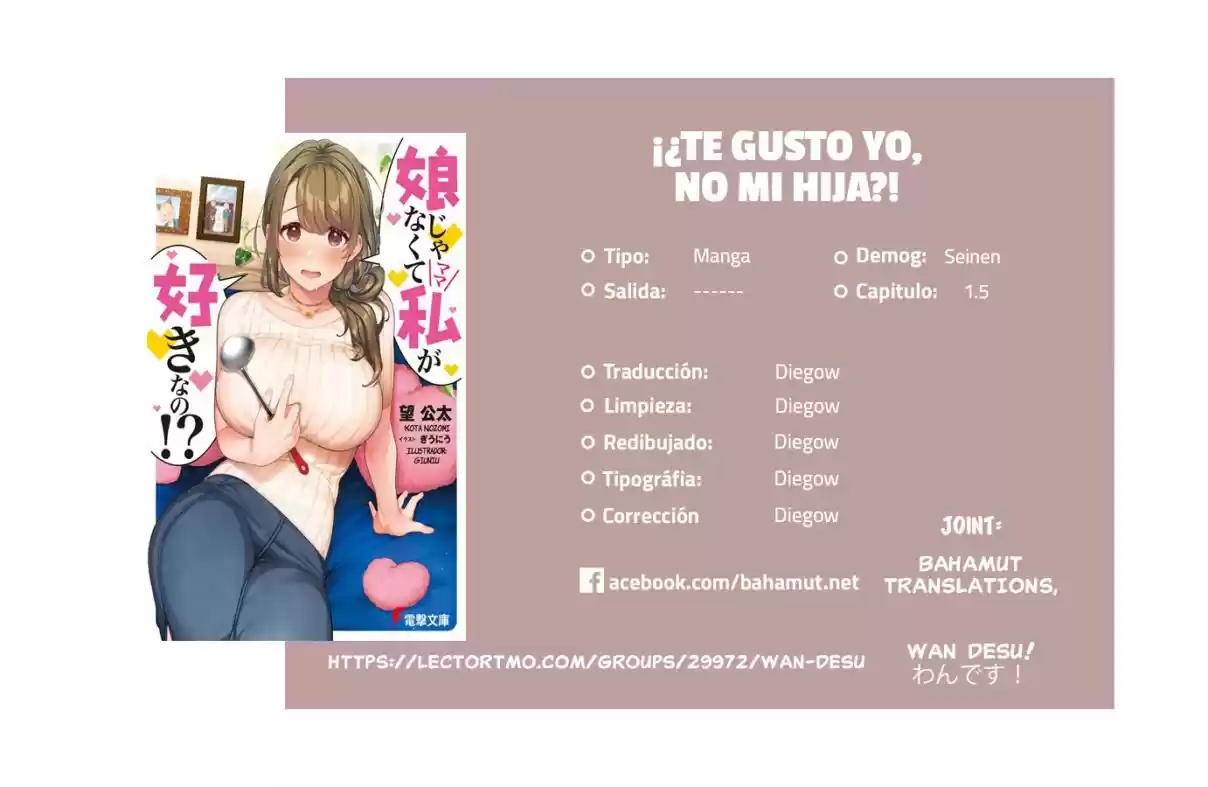 Musume Janakute, Watashi (Mama) Ga Suki Nano?! - Capítulo 1.5 - Página 1 - LectorTMOo