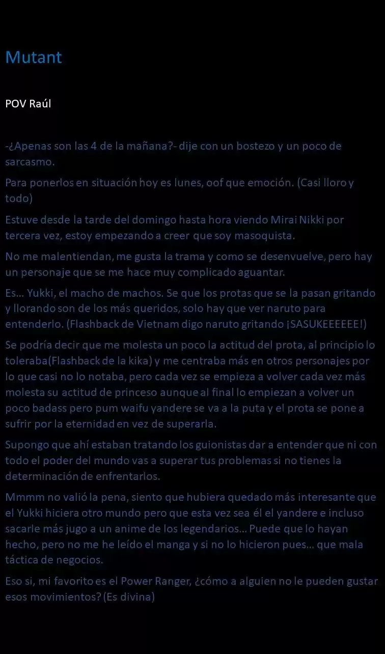 Mutant (Novela) - Capítulo 1.50 - Página 1 - LectorTMOo