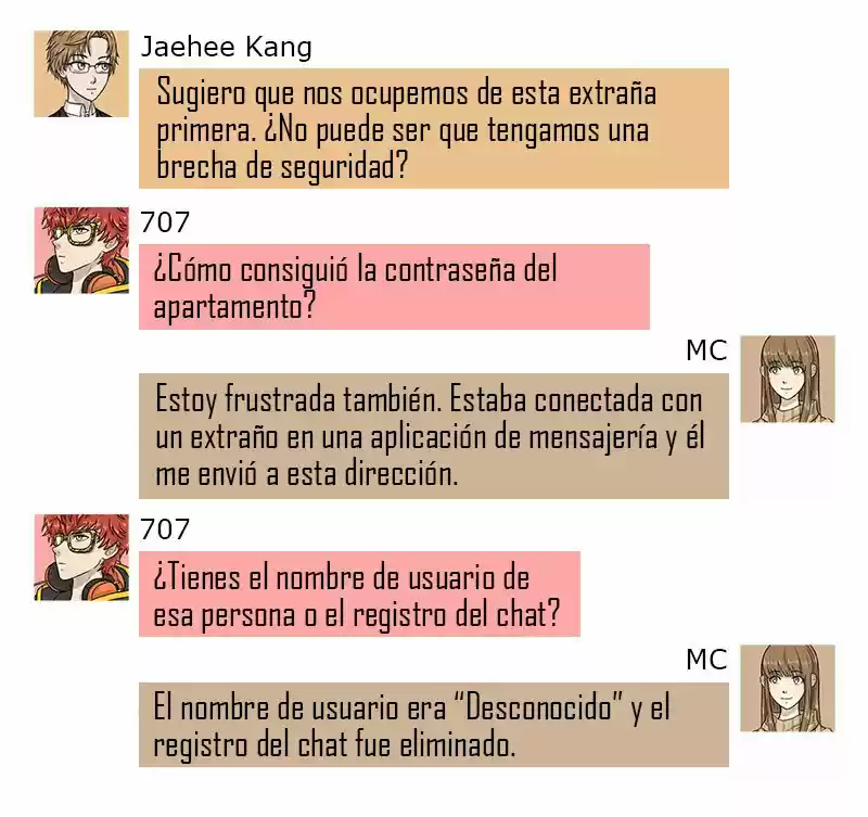 Mystic Messenger(Webtoon) - Capítulo 2 - Página 4 - LectorTMOo