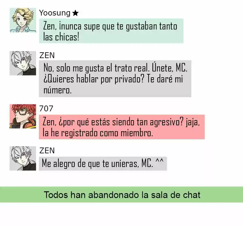 Mystic Messenger(Webtoon) - Capítulo 2 - Página 18 - LectorTMOo